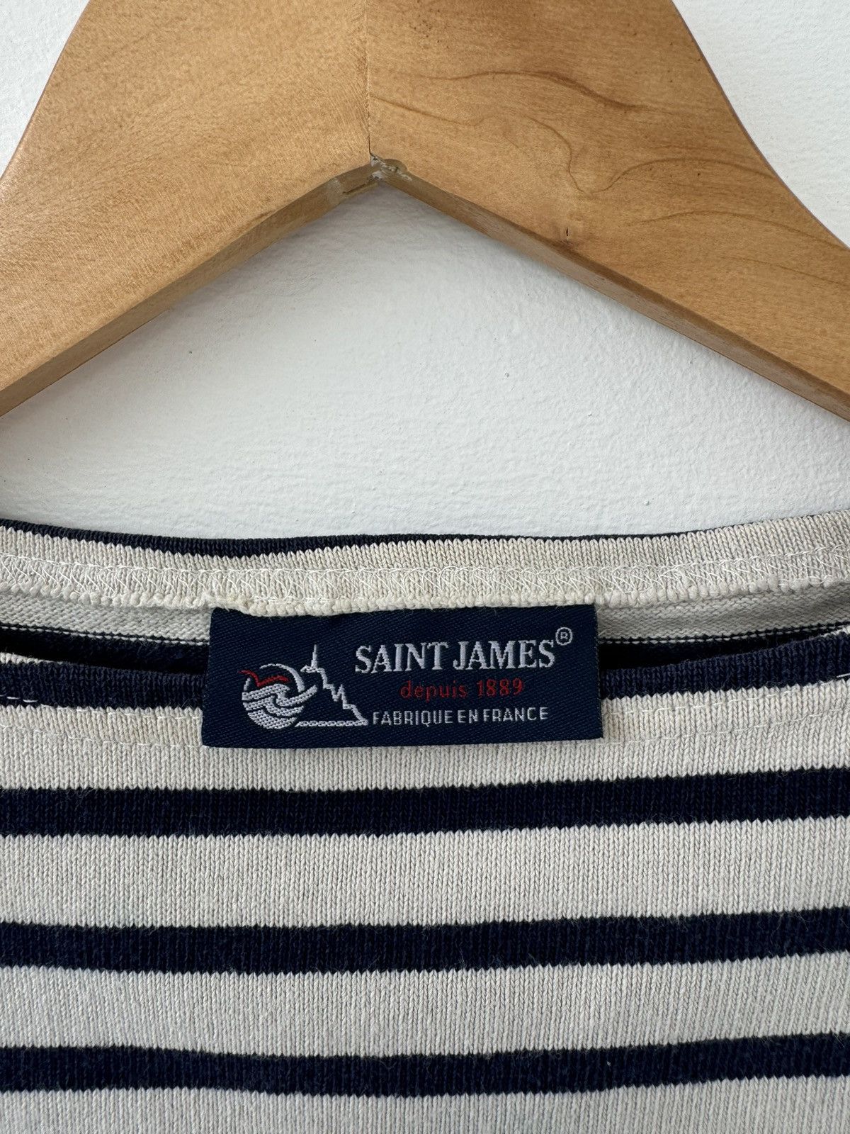 Saint James VINTAGE SAINT JAMES BOATNECK STRIPE SHIRT Size US XS / EU 42 / 0 - 5 Thumbnail