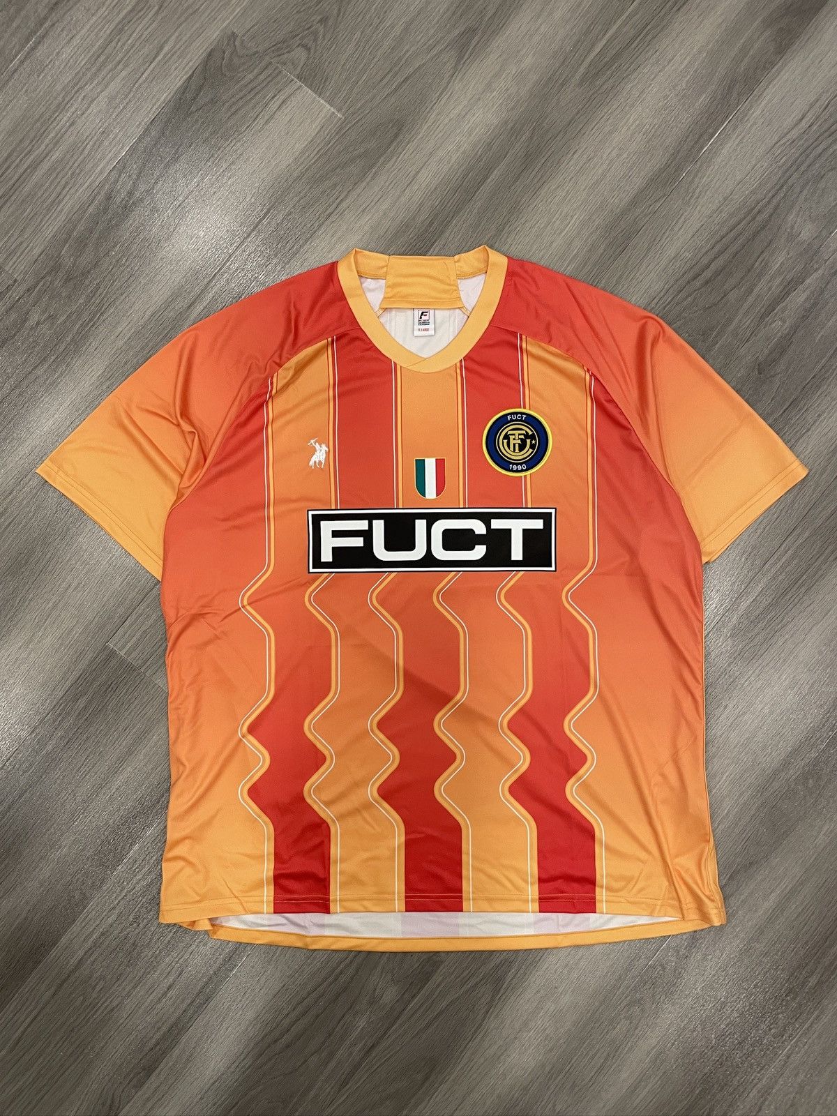 FUCT Fuct orange soccer jersey Size US XL / EU 56 / 4 - 1 Thumbnail
