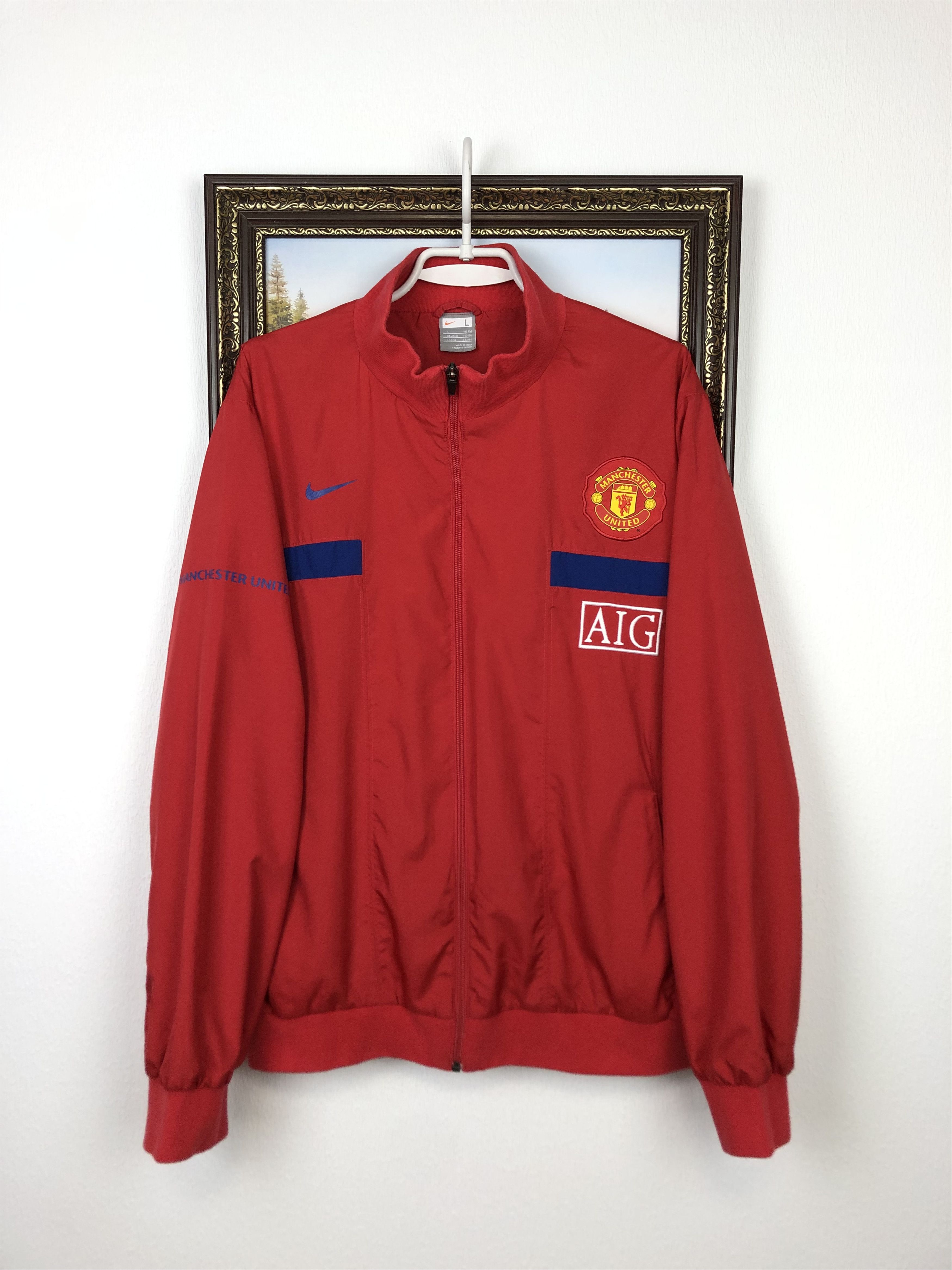 Nike Vintage Nike Manchester United Football Jacket AIG Size US L / EU 52-54 / 3 - 1 Thumbnail