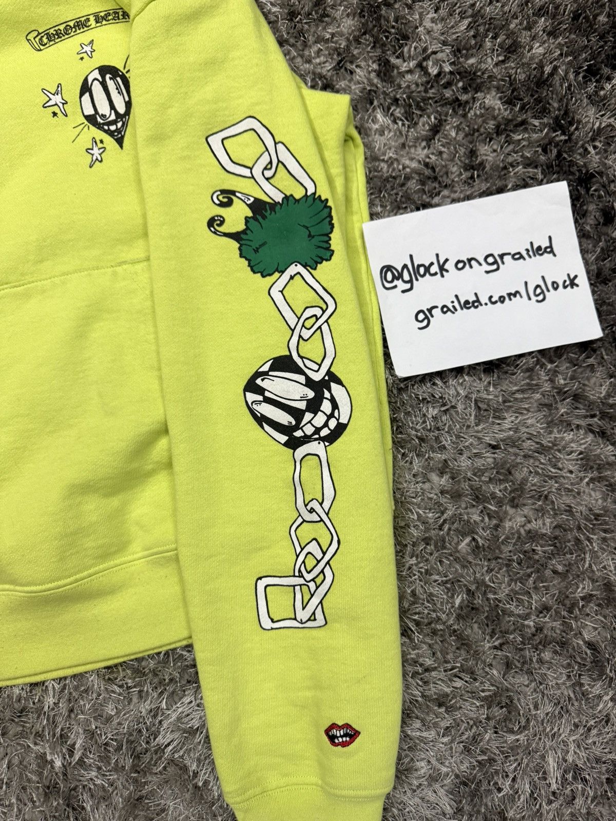 Chrome Hearts Chrome Hearts Matty Boy Link Lime Green Hoodie Size Small Size US S / EU 44-46 / 1 - 10 Thumbnail