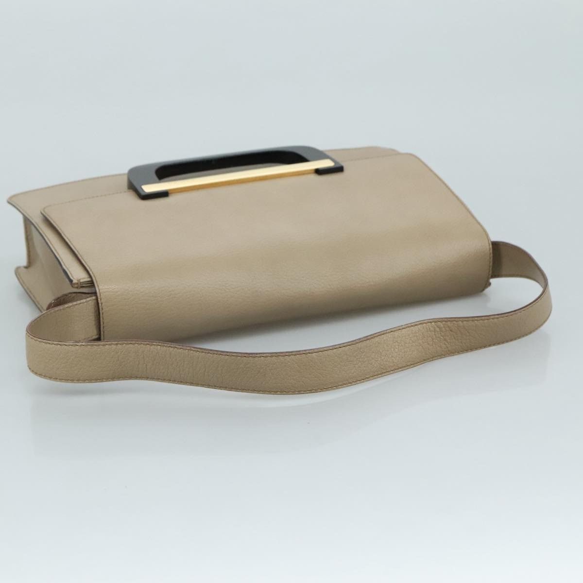 Gucci GUCCI Shoulder Bag Leather Wood Beige Black Gold Size ONE SIZE - 7 Thumbnail