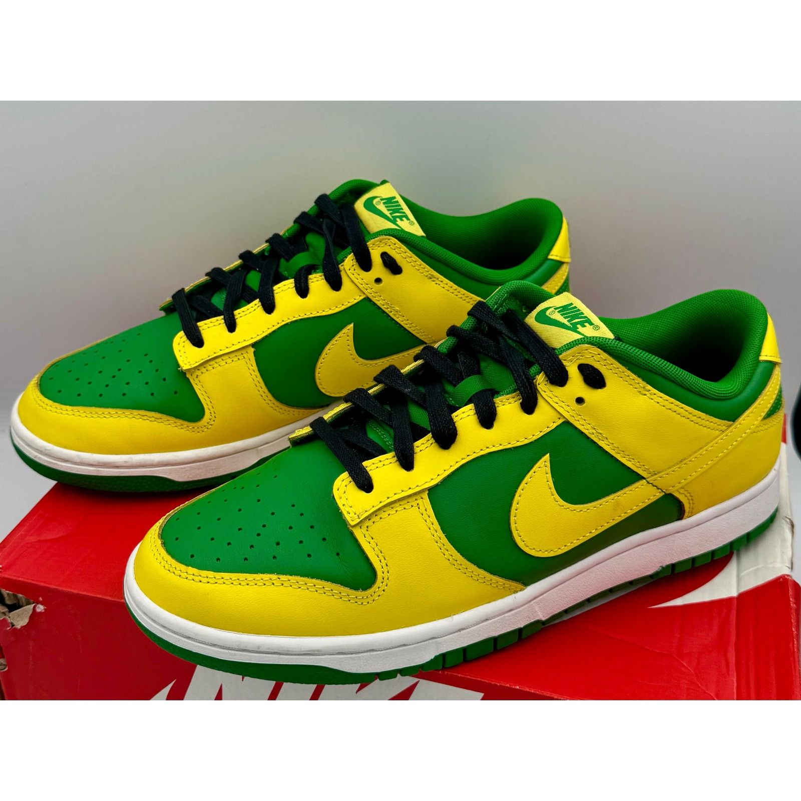 Nike Nike Dunk Low Men's Retro "Reverse Brazil" Sz 10 DV0833-300 Size US 10 / EU 43 - 3 Thumbnail