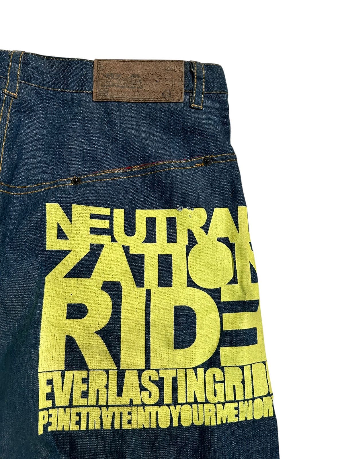 Japanese Brand × Kapital × Vintage Japanese Punk Hip Hop Style Ever LastingRide Denim Jeans Size US 34 / EU 50 - 3 Thumbnail