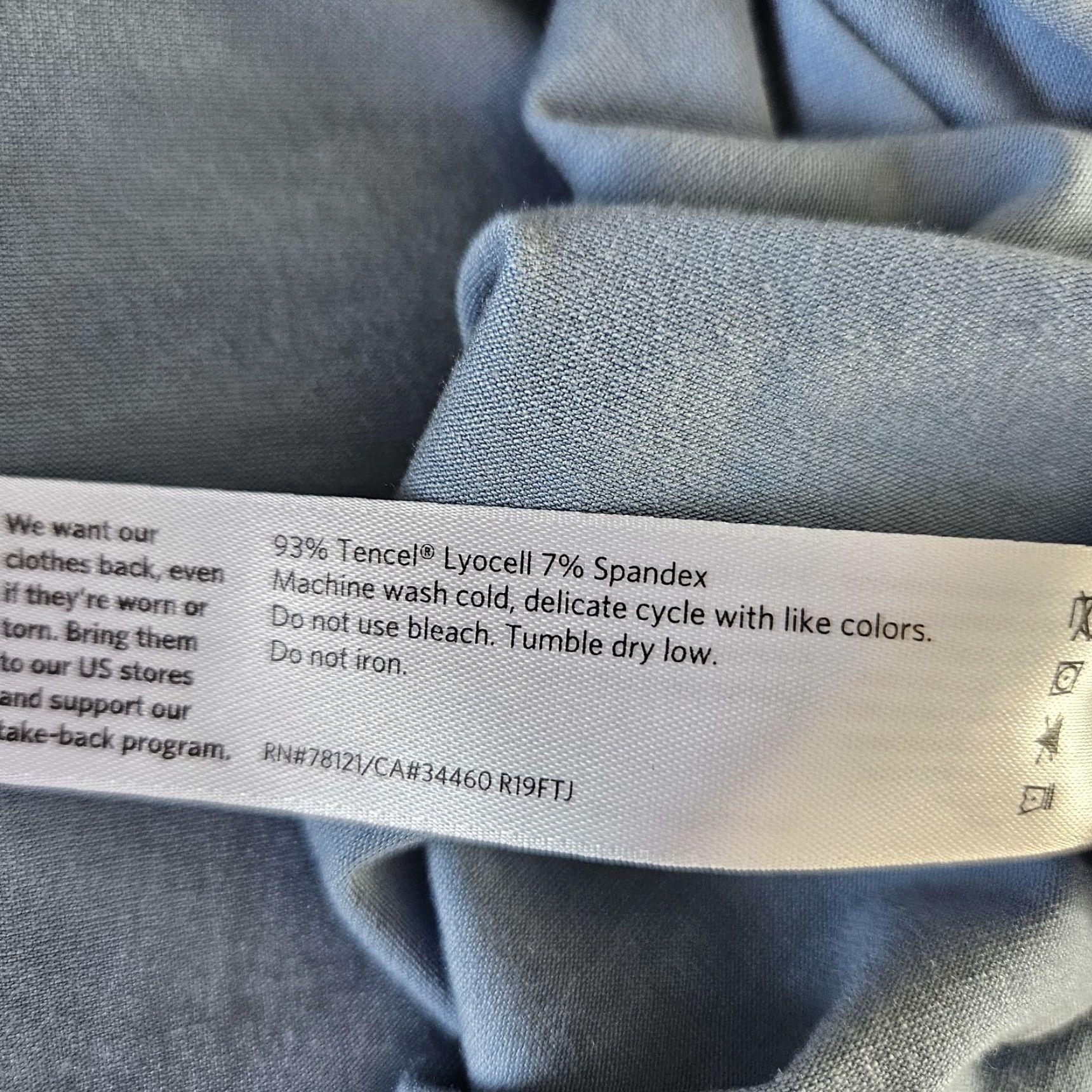 Eileen Fisher VINTAGE Eileen Fisher Womens Tunic Top Blouse Long Sleeve Sz S Solid Blue Tencel Blend Size S / US 4 / IT 40 - 4 Thumbnail