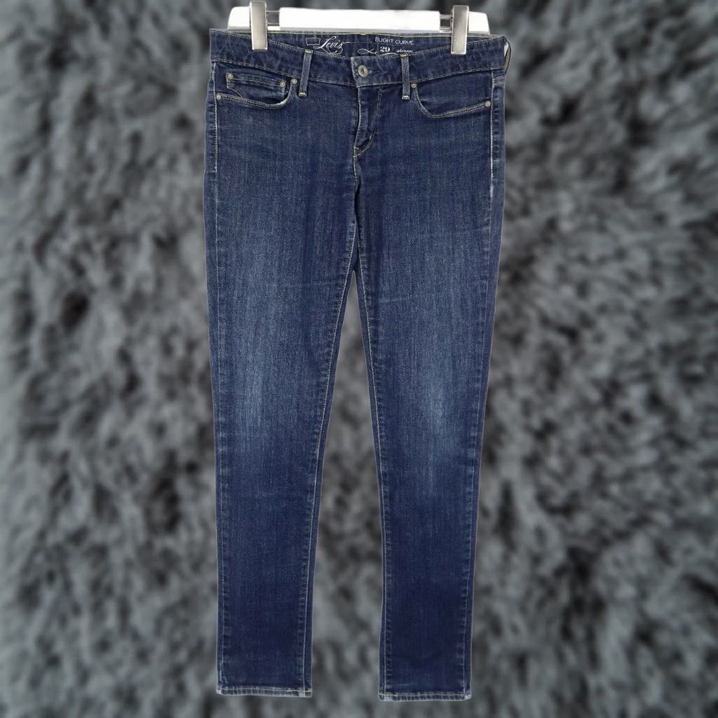Levi's Levi's Slight Curve Skinny Jeans Women's W29/L32 Vintage Blue Zip Fly Stretchy Jeans Size 29" - 1 Thumbnail