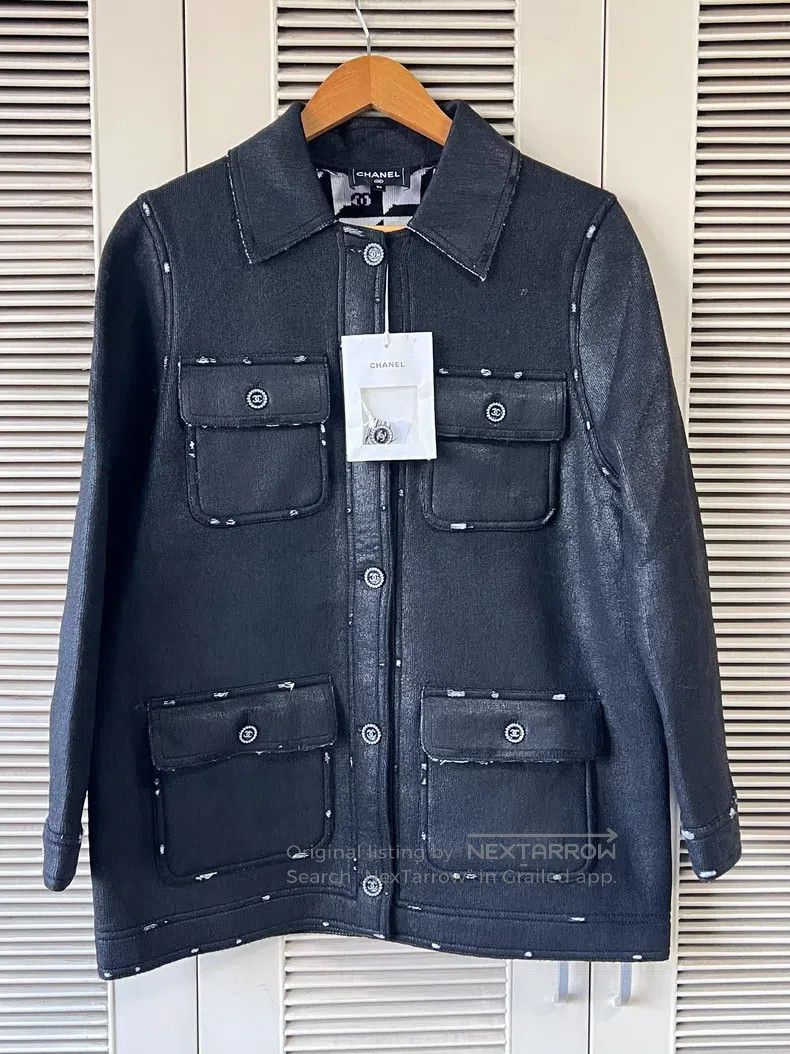 Chanel Chanel Black cashmere blended jacket Size XS / US 0-2 / IT 36-38 - 1 Thumbnail
