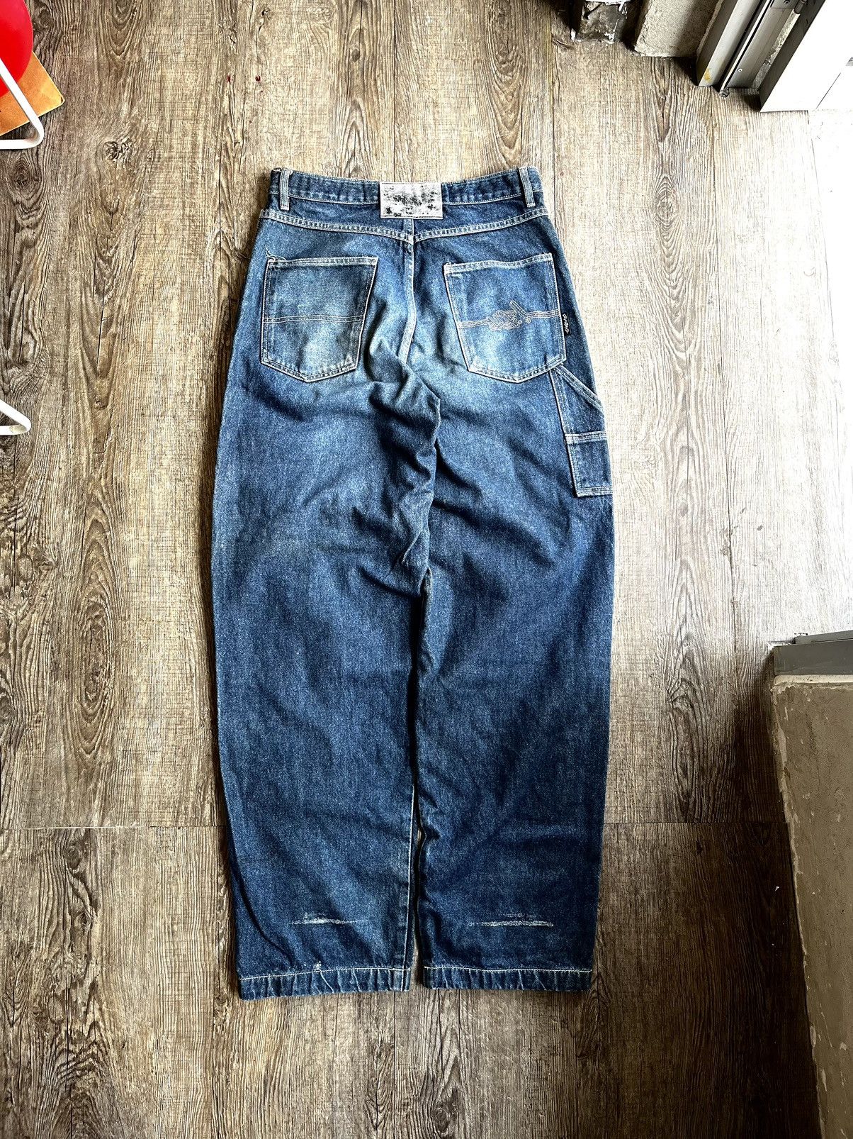 Fubu × Vintage HIPHOP BAGGY CARPENTER MAJAH FLAVAH COPYRIGHT 2002 Size US 30 / EU 46 - 4 Thumbnail