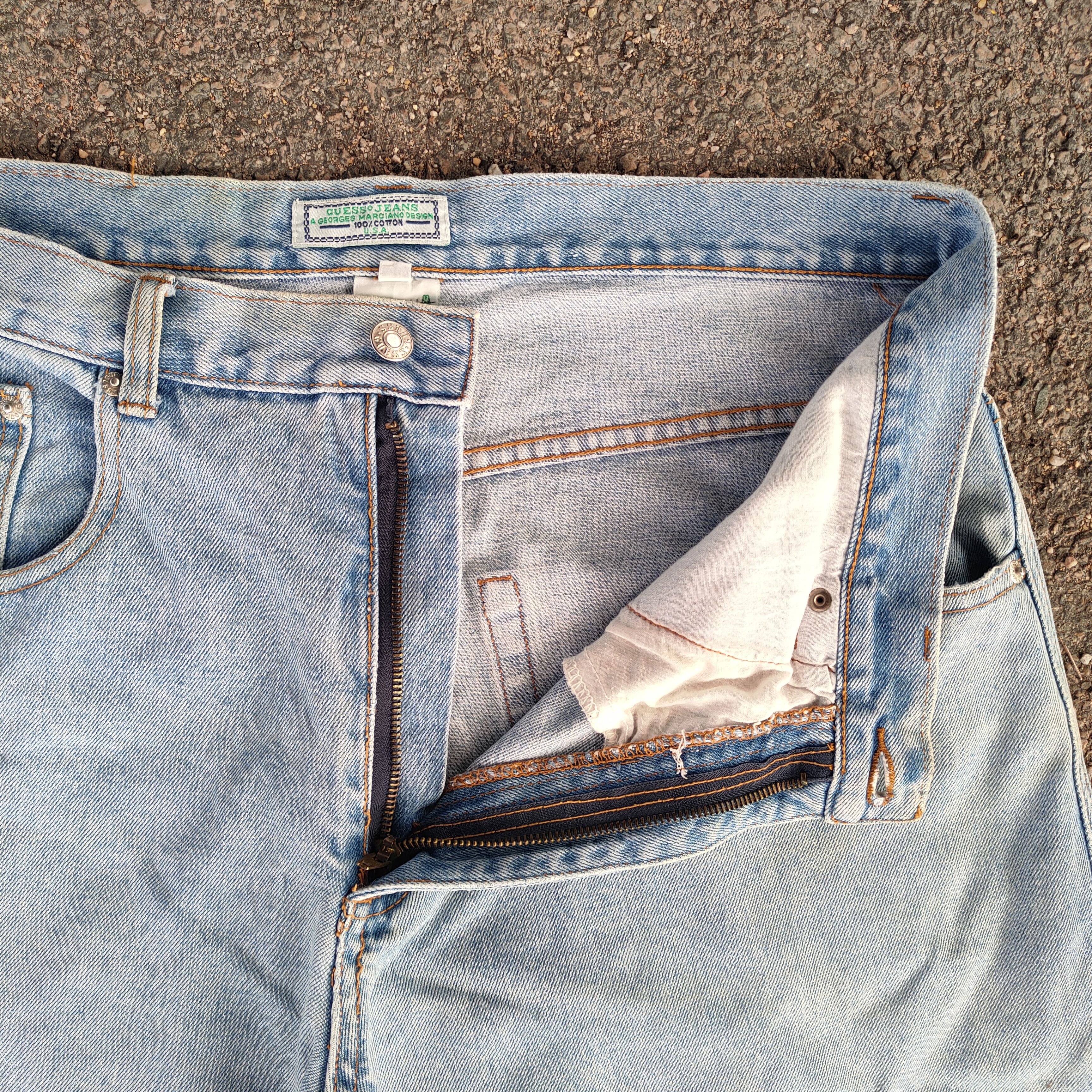 Guess VINTAGE GUESS USA FADED BLUE JEANS DENIM PANTS Size US 36 / EU 52 - 8 Thumbnail