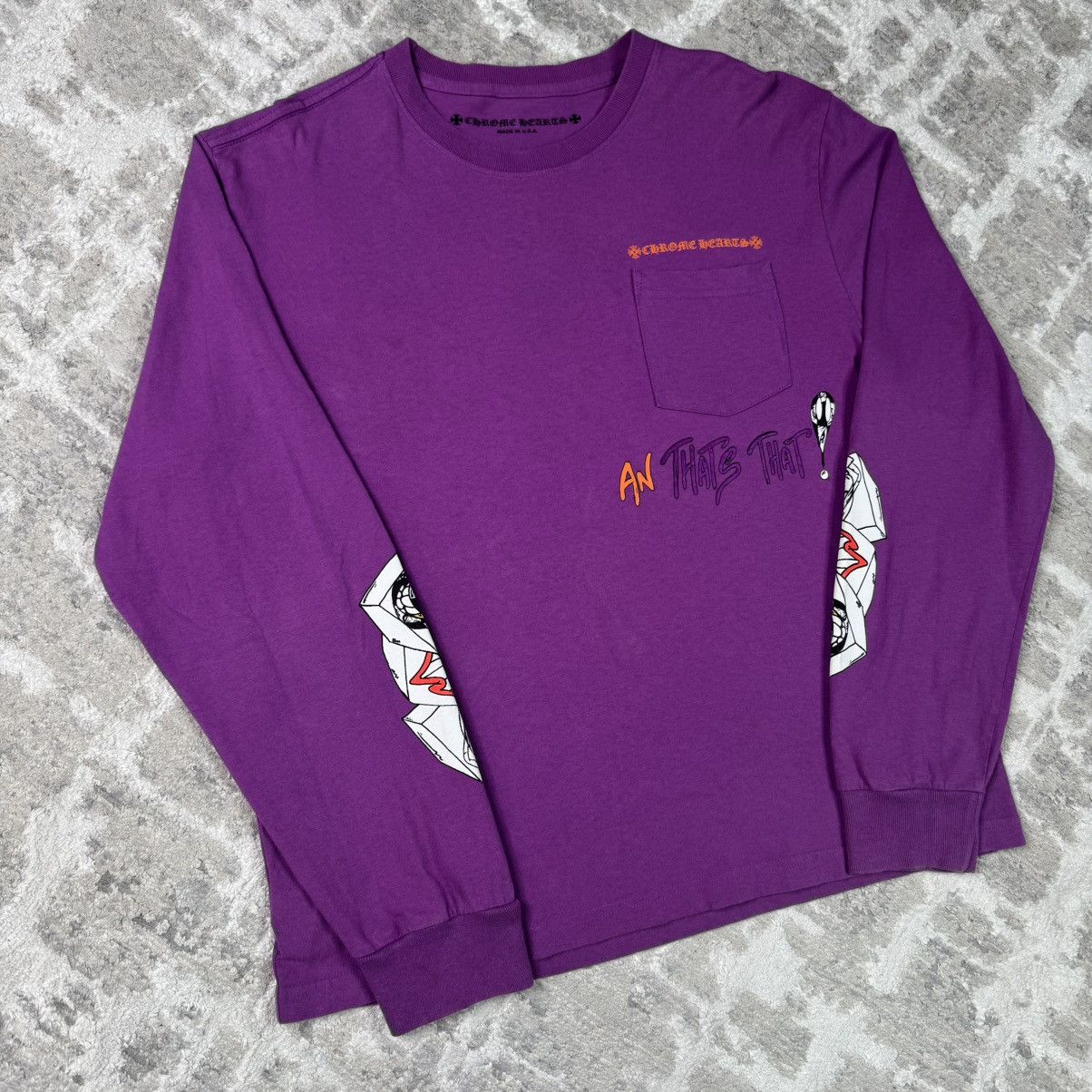 Chrome Hearts Matty boy want more not less long sleeve tee shirt Size US L / EU 52-54 / 3 - 9 Thumbnail