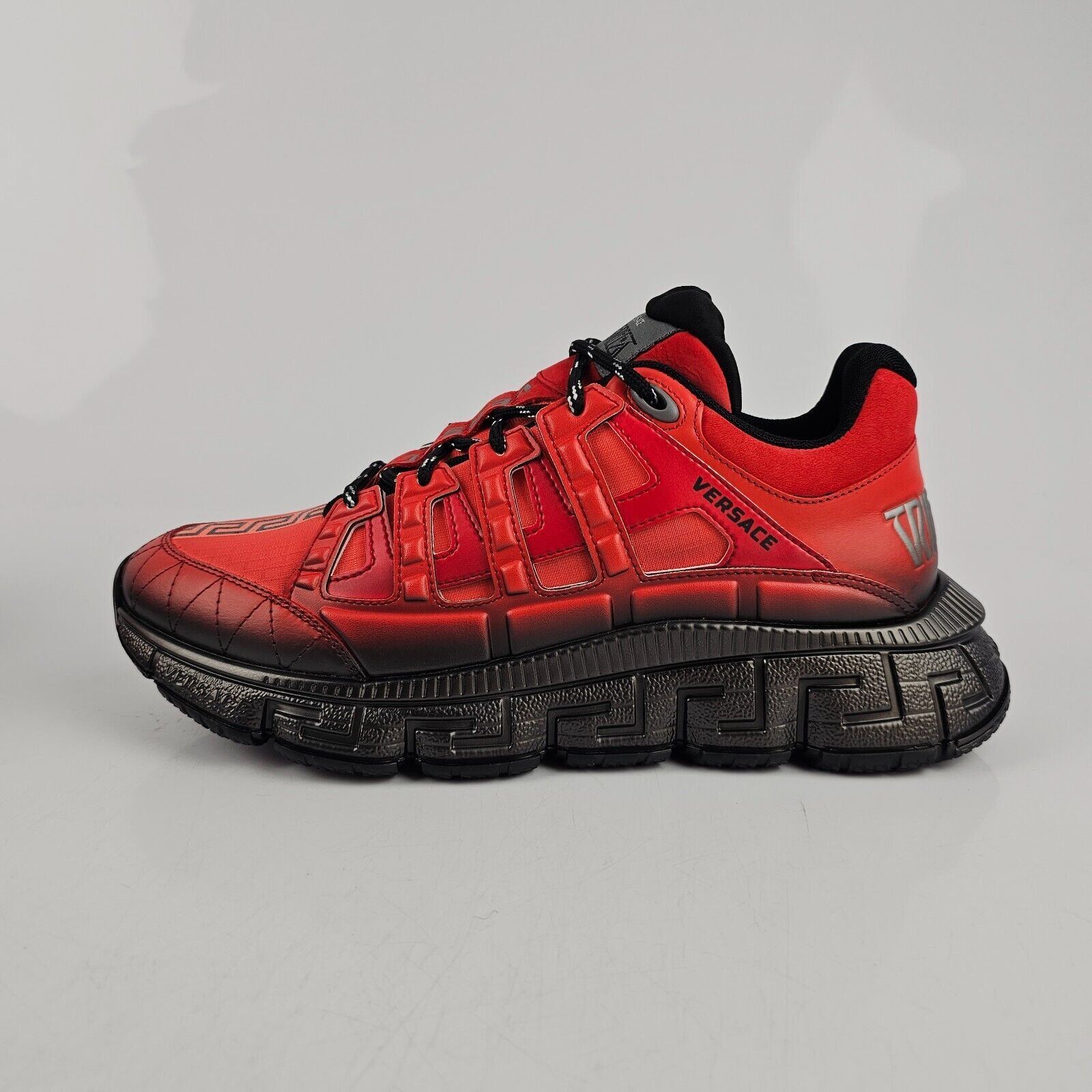 Versace Versace Trigreca Red Leather Low Top Sneakers New Size US 7 / EU 40 - 9 Thumbnail