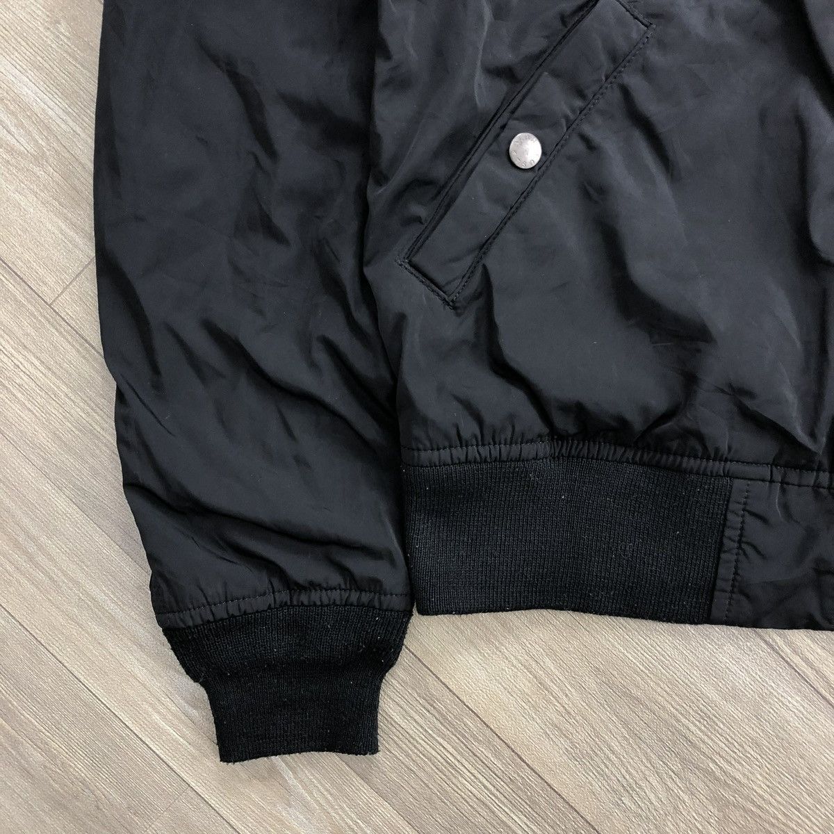 Alpha Industries Vintage Alpha Industries Military Black Bomber Jacket Size US S / EU 44-46 / 1 - 7 Thumbnail