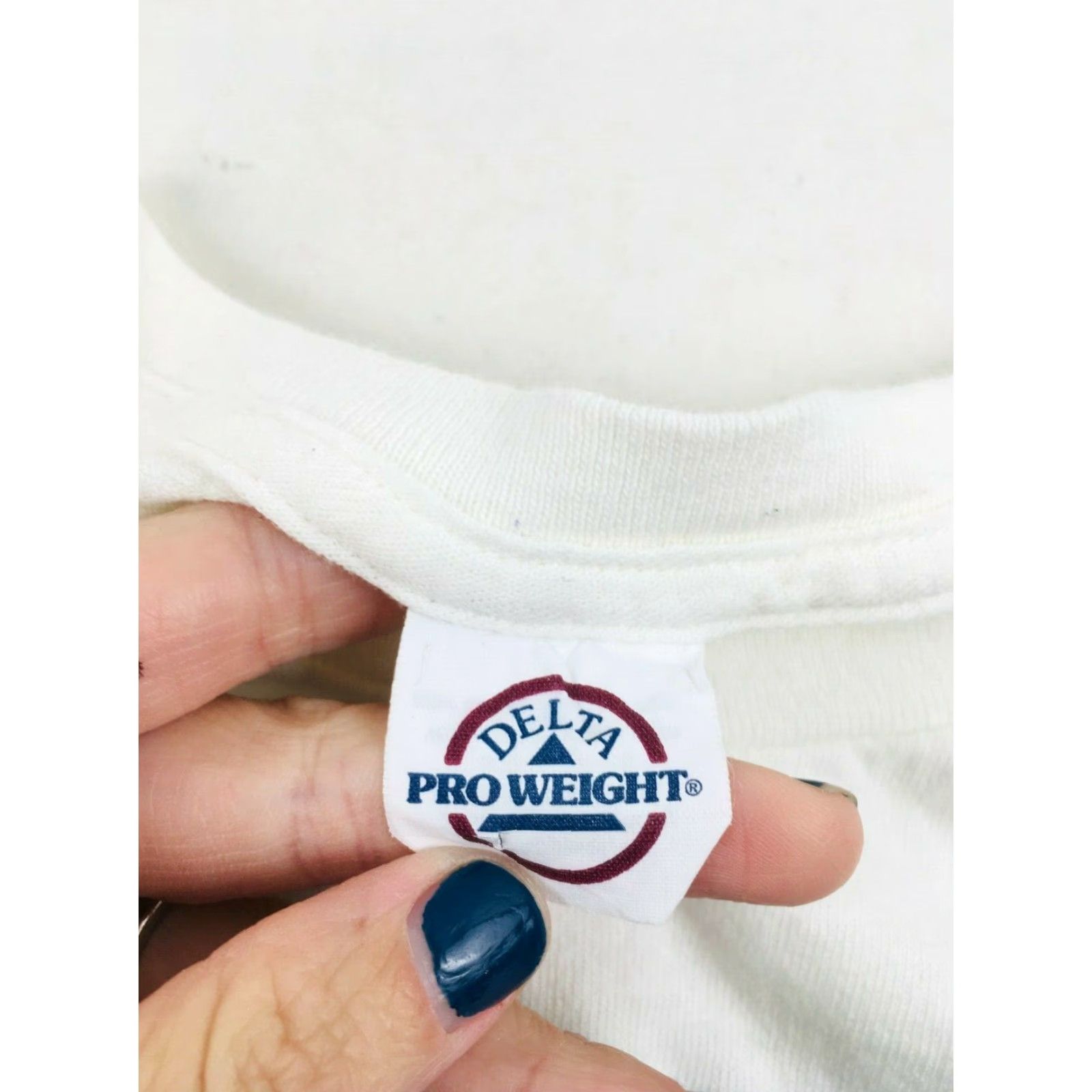 Vintage Delta Pro Weight Shirt Men's XL White Crew Neck Short Sleeve T-Shirt Funny Hump Day Woot Woot Size US XL / EU 56 / 4 - 6 Thumbnail