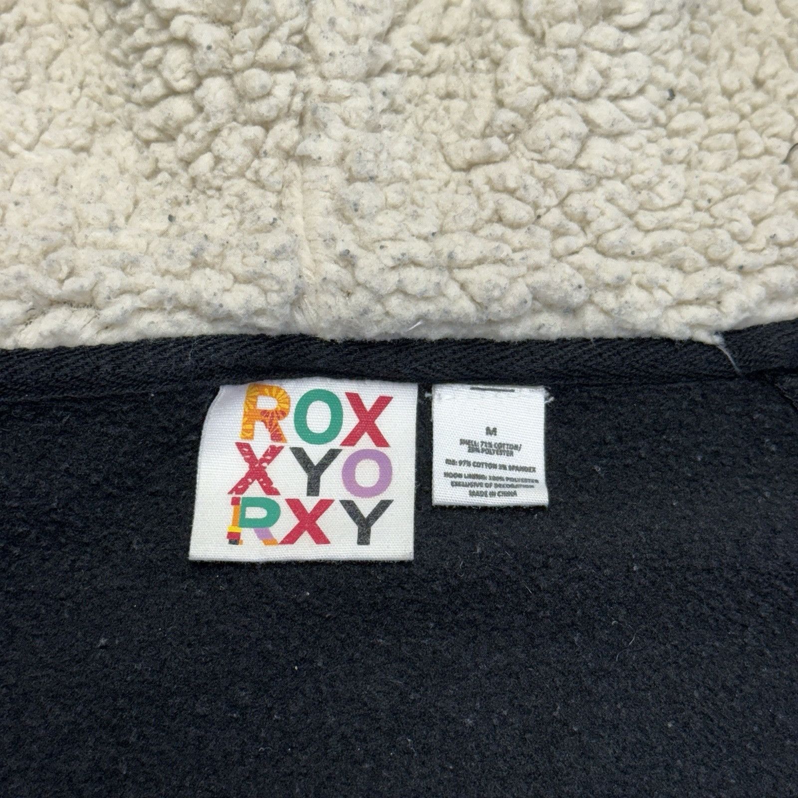 Vintage Roxy Hoodie Sweatshirt Womens Medium Full Zip Surf Y2K Retro Size M / US 6-8 / IT 42-44 - 10 Thumbnail