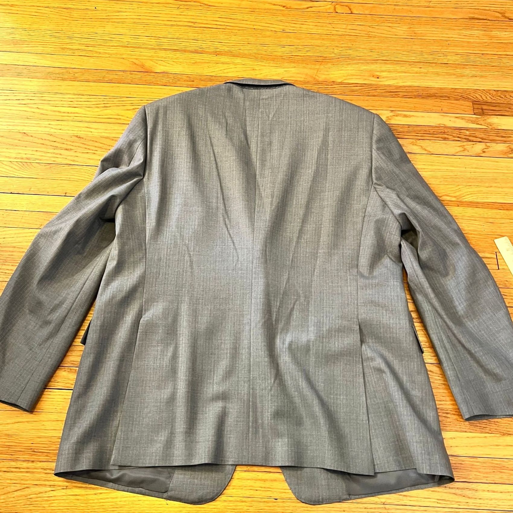 Kenzo ENZO Sport Coat Blazer Mens 44 Regular Gray Striped Two Button Double Vented Coat Mens Blazer 44 Gray Enzo Sport Coat Size 44R - 4 Thumbnail