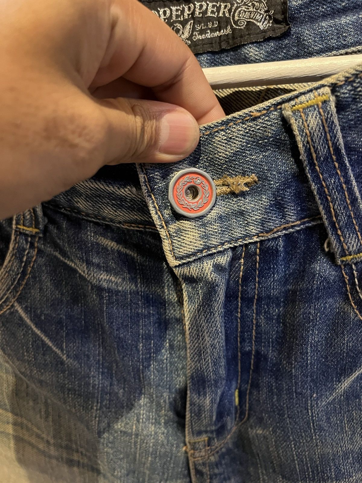 Vintage Red Pepper Jeans Jeans Distressed Jeans Size 30" / US 8 / IT 44 - 13 Thumbnail