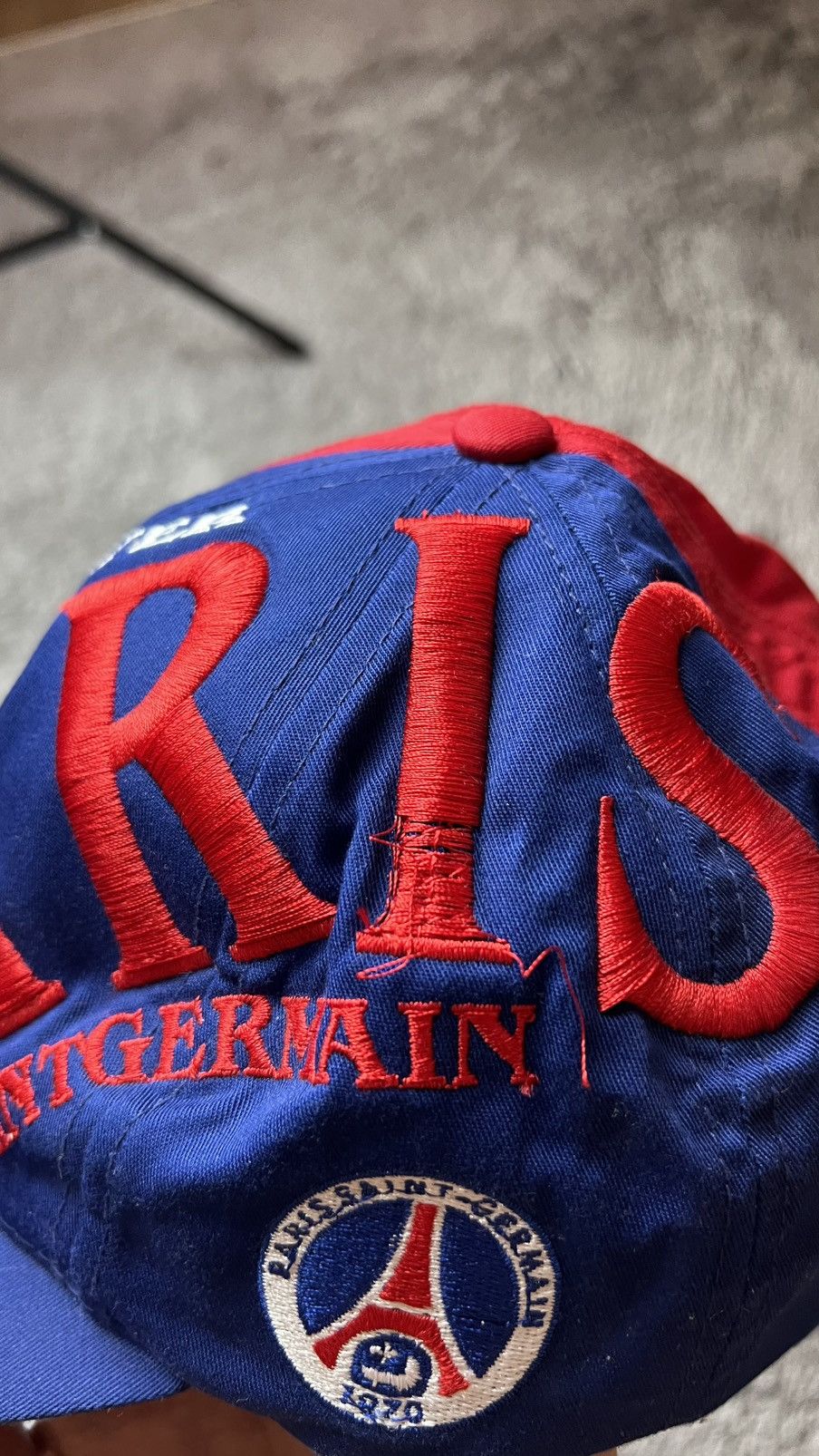 Nutmeg VTG 90’s PSG Paris Saint Germain nutmeg embrioedered hat Size ONE SIZE - 4 Thumbnail
