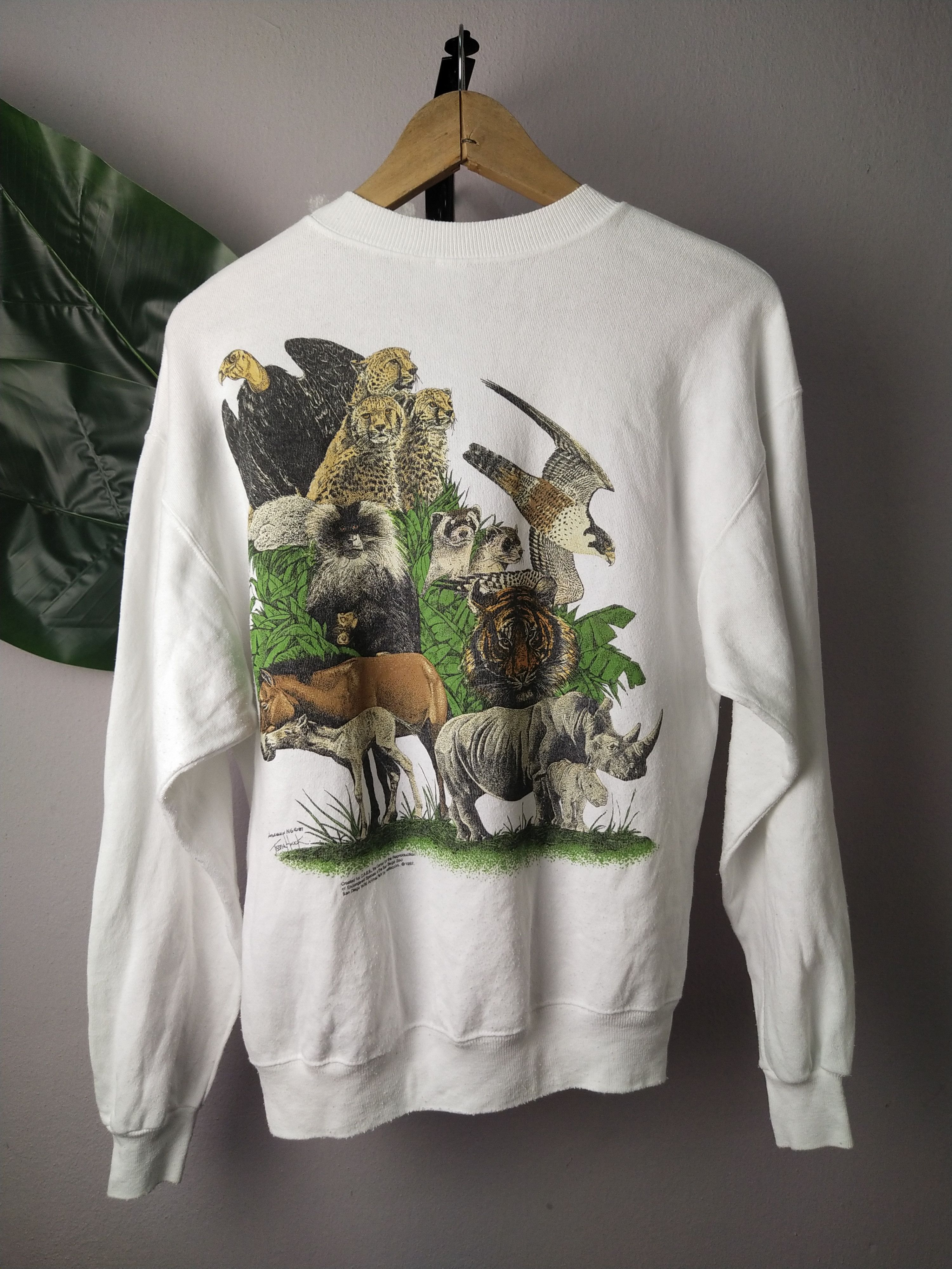 Habitat × Hanes × Vintage Vintage 80s Habitat x San diego Zoo x Marlequin @ 1987 Size US L / EU 52-54 / 3 - 3 Thumbnail