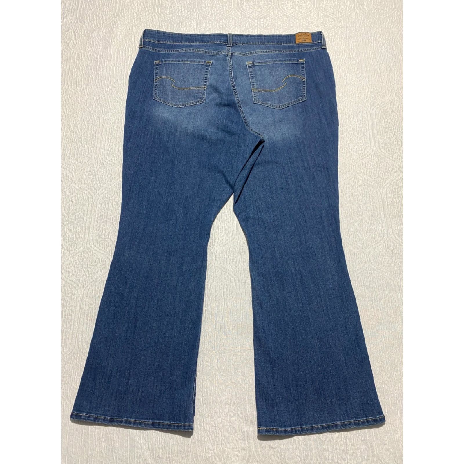 Vintage Levi Strauss Signature by Levi Strauss & Co. Jeans Bootcut 41×29 Womens 22S Plus Blue Denim 5-Pocket Shaping Stretch Size 27" / US 4 / IT 40 - 2 Thumbnail
