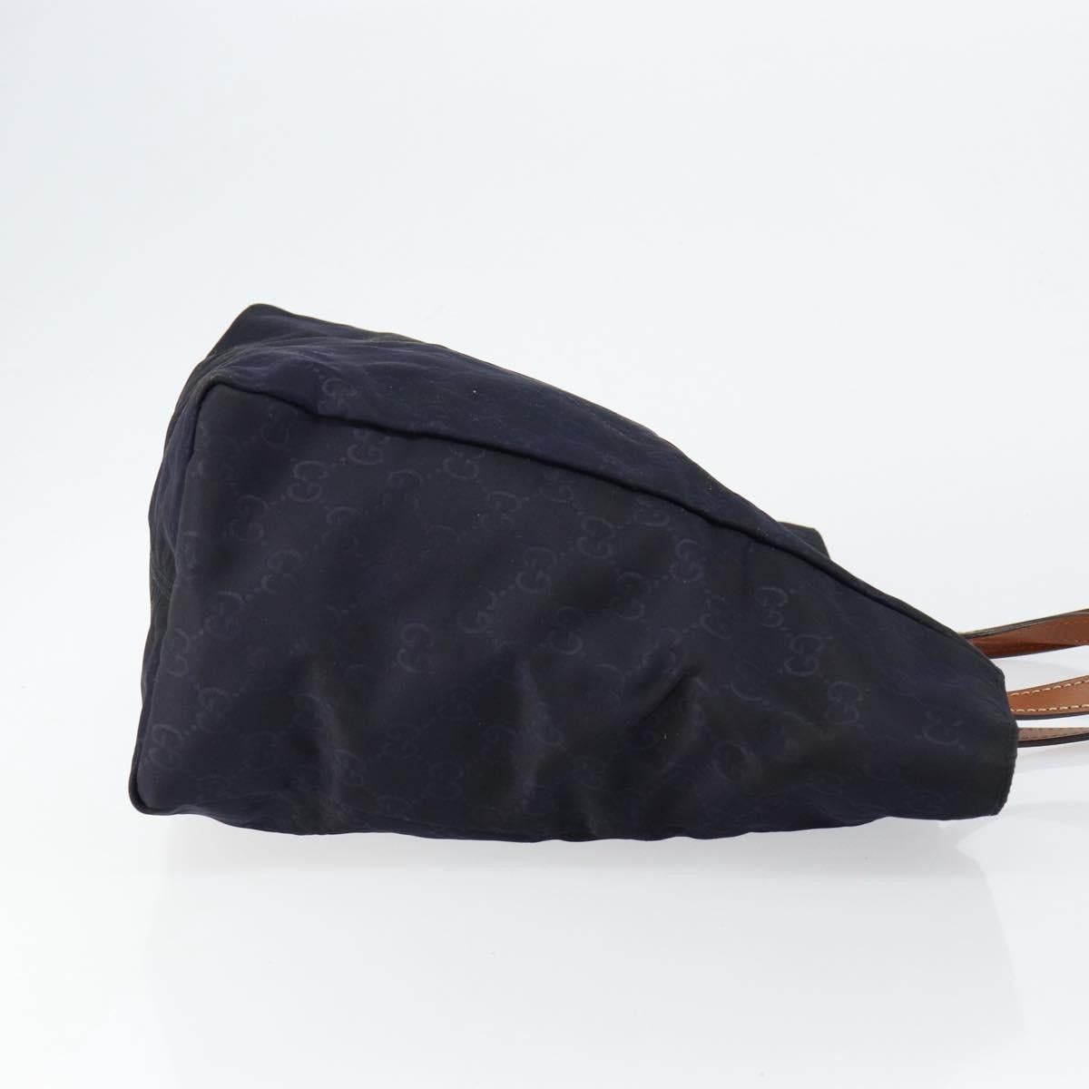 Gucci GUCCI GG Canvas Tote Bag Nylon Navy Size ONE SIZE - 4 Thumbnail