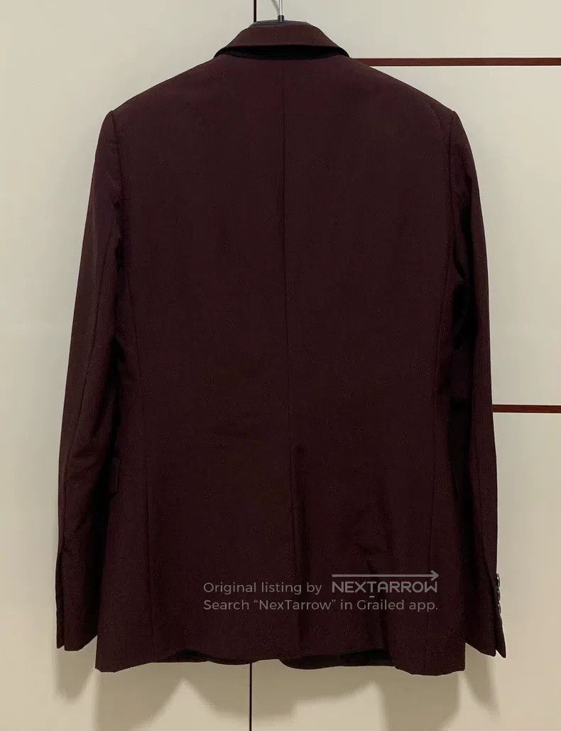 Dior Dior Burgundy satin notched lapel suit Size US S / EU 44-46 / 1 - 2 Thumbnail