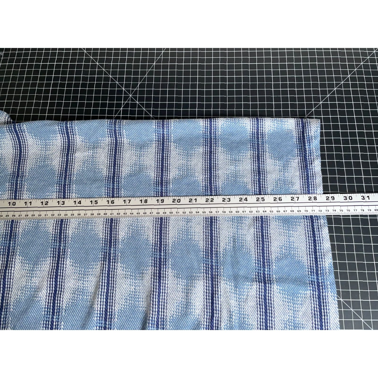Vintage Vintage 90s Striped T-Shirt Large Blue Geometric Pattern USA Made Striped Size US L / EU 52-54 / 3 - 6 Thumbnail
