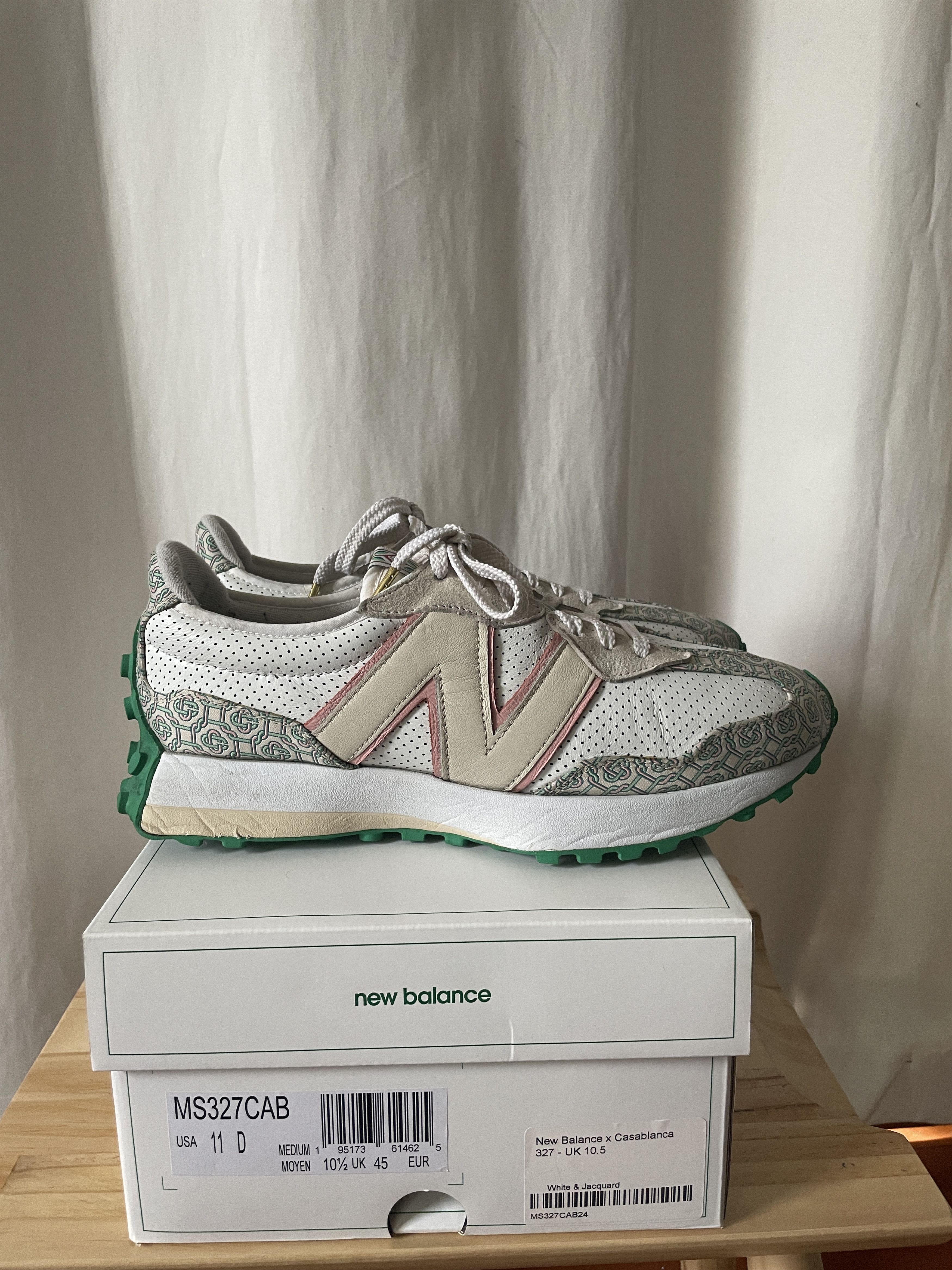 image of 327 By Casablanca Shoes in White, Men's (Size 11)