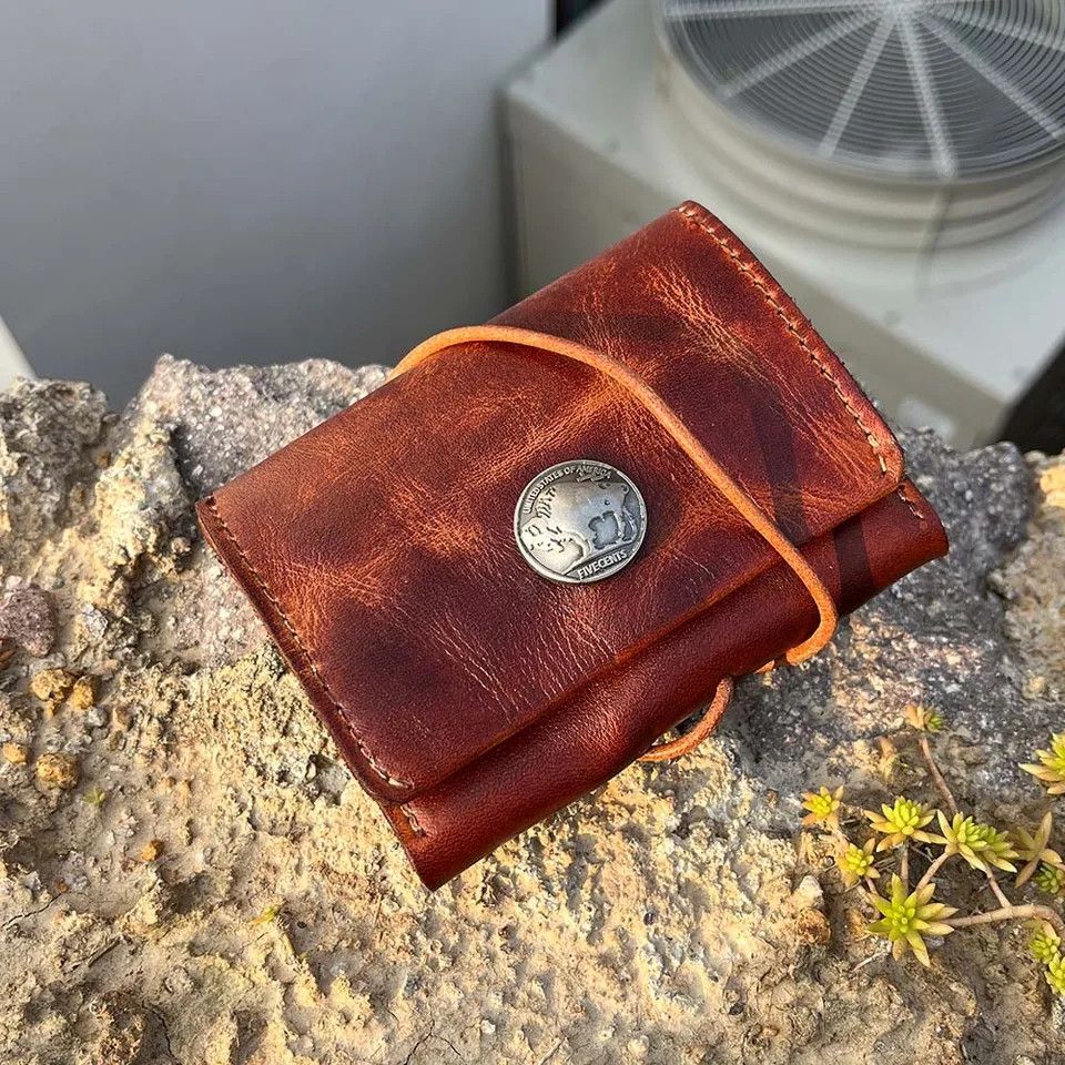 Japanese Brand × Leather × Vintage Retro Guinea Leather Wallet Size ONE SIZE - 1 Thumbnail