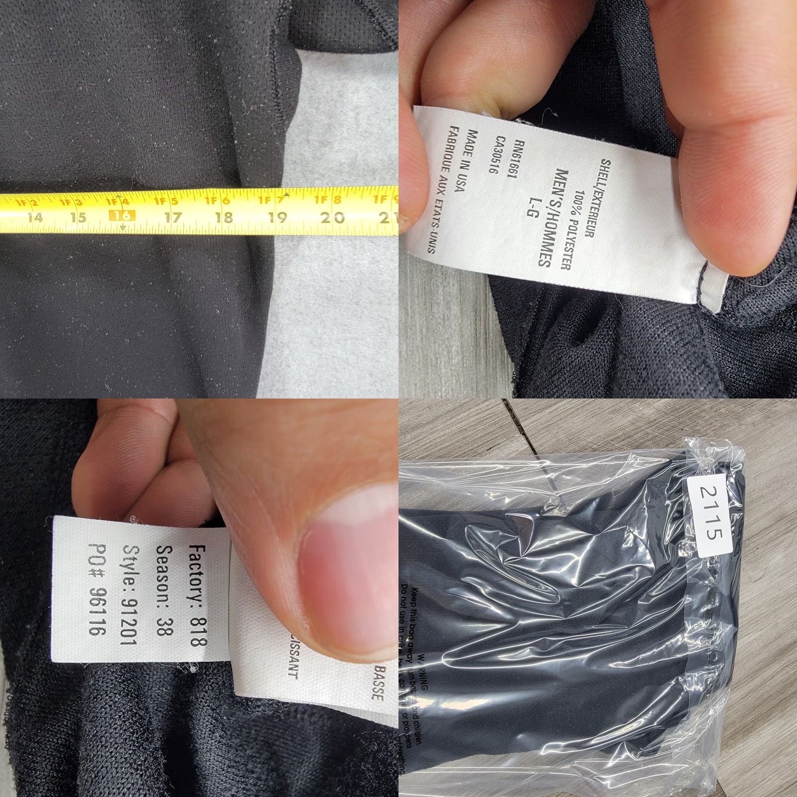 The North Face The North Face Men Large Black Pullover Quarter Zip Long Sleeve Sweater Size US L / EU 52-54 / 3 - 8 Thumbnail