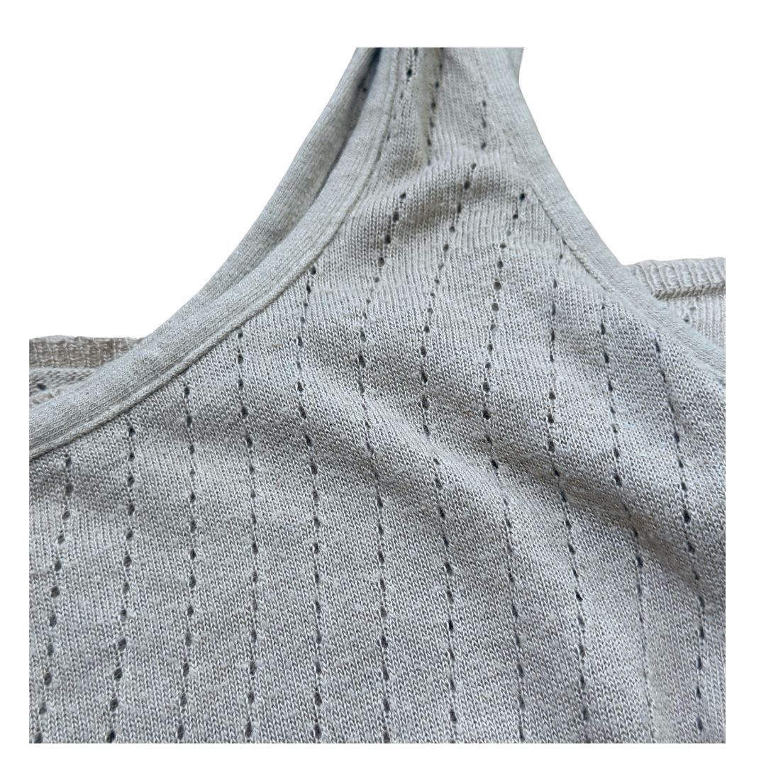 American Apparel American Apparel Nude Pink Pointelle Knit Tank Top Large Size L / US 10 / IT 46 - 7 Thumbnail