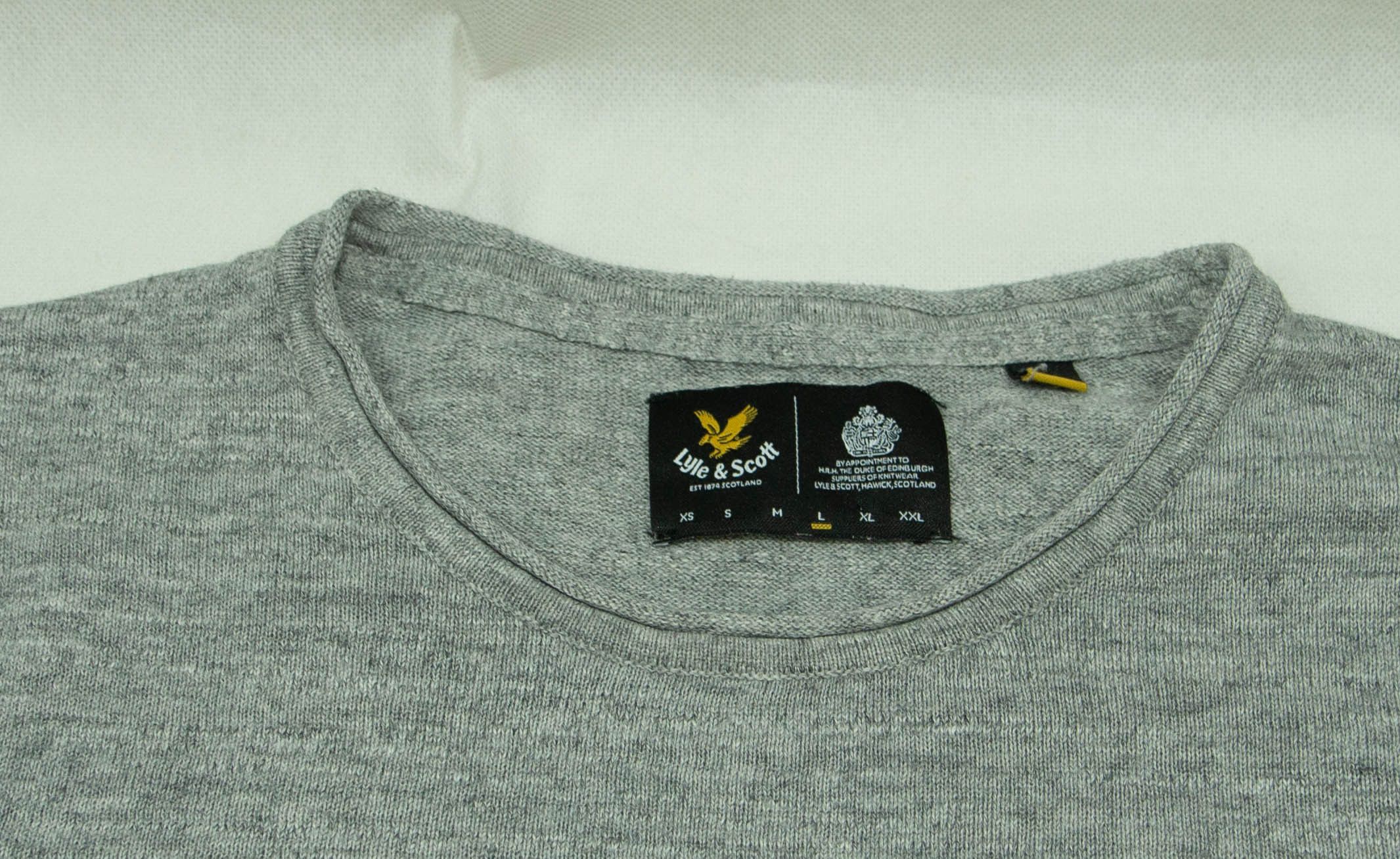 Lyle & Scott MENS LYLE AND SCOTT TOP JUMPER LINEN SIZE L SLIM Size US L / EU 52-54 / 3 - 5 Thumbnail