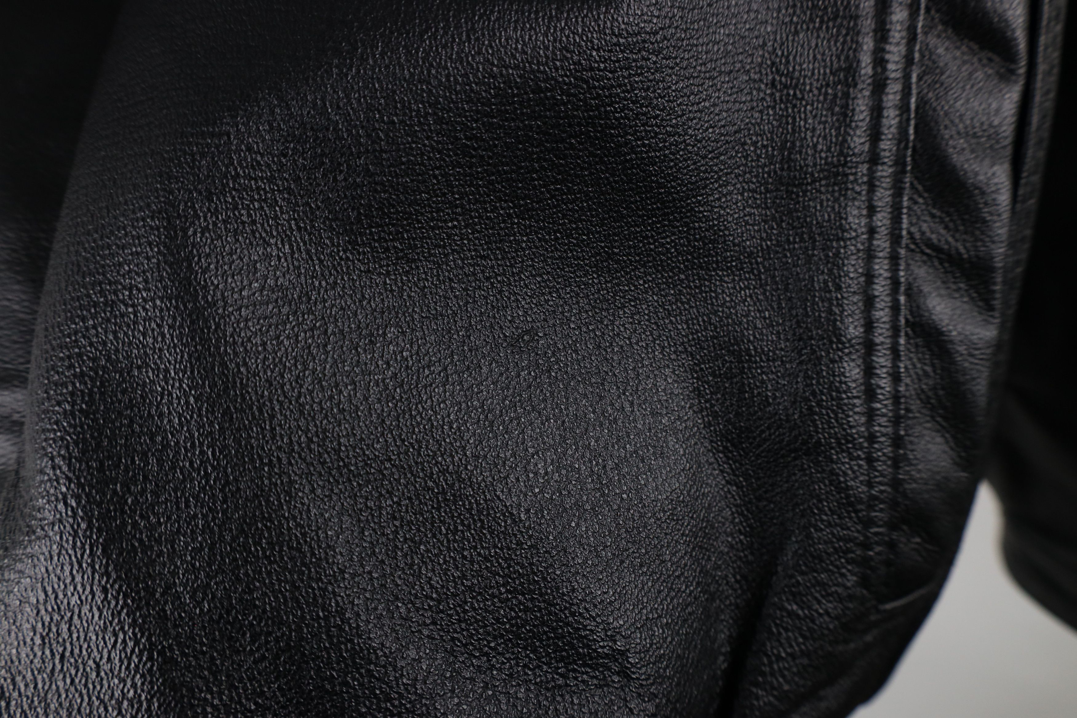 Vintage Vintage 90s Streetwear Leather Flight Bomber Jacket Black Size US L / EU 52-54 / 3 - 4 Thumbnail