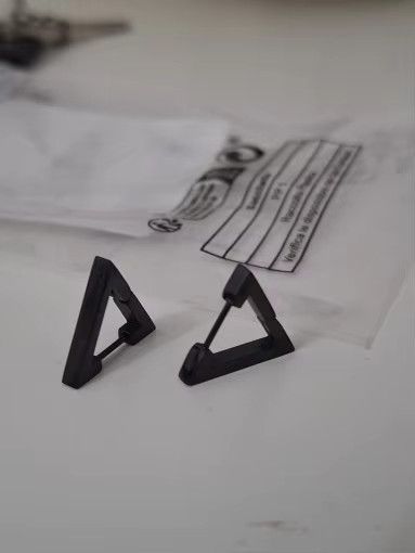 Jewelry 1 Pairs Punk Triangle Earrings Size ONE SIZE - 4 Thumbnail