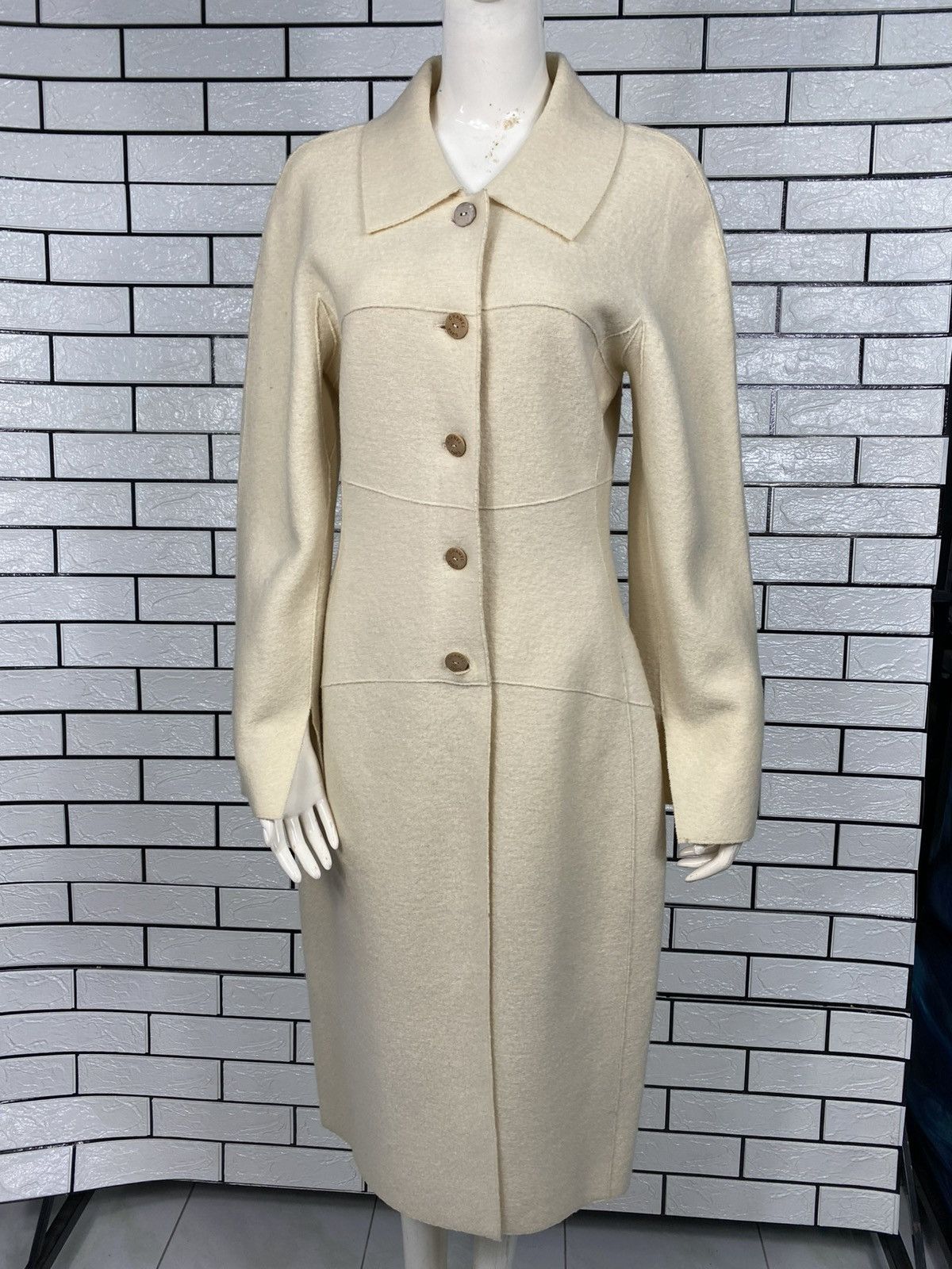 Chanel 🔥VINTAGE LONG JACKET DRESS BUTTON CHANEL WOOL Size XS / US 0-2 / IT 36-38 - 1 Thumbnail