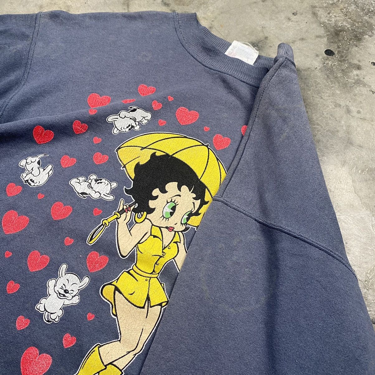 Cartoon Network × Hanes Rare Grail 1993 Betty Boop Mirrored Crewneck Size US L / EU 52-54 / 3 - 7 Thumbnail