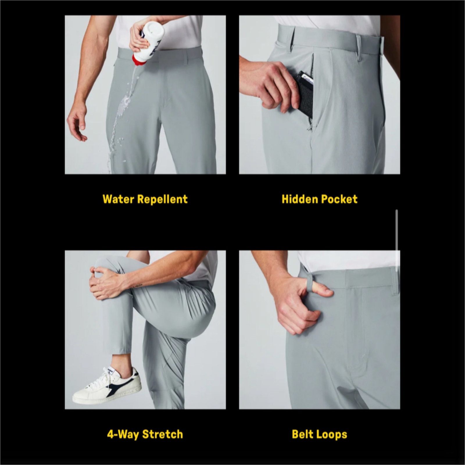 Fabletics Fabletics The Only Pant (Classic Fit) | Gray | 36x32 Size US 36 / EU 52 - 8 Thumbnail