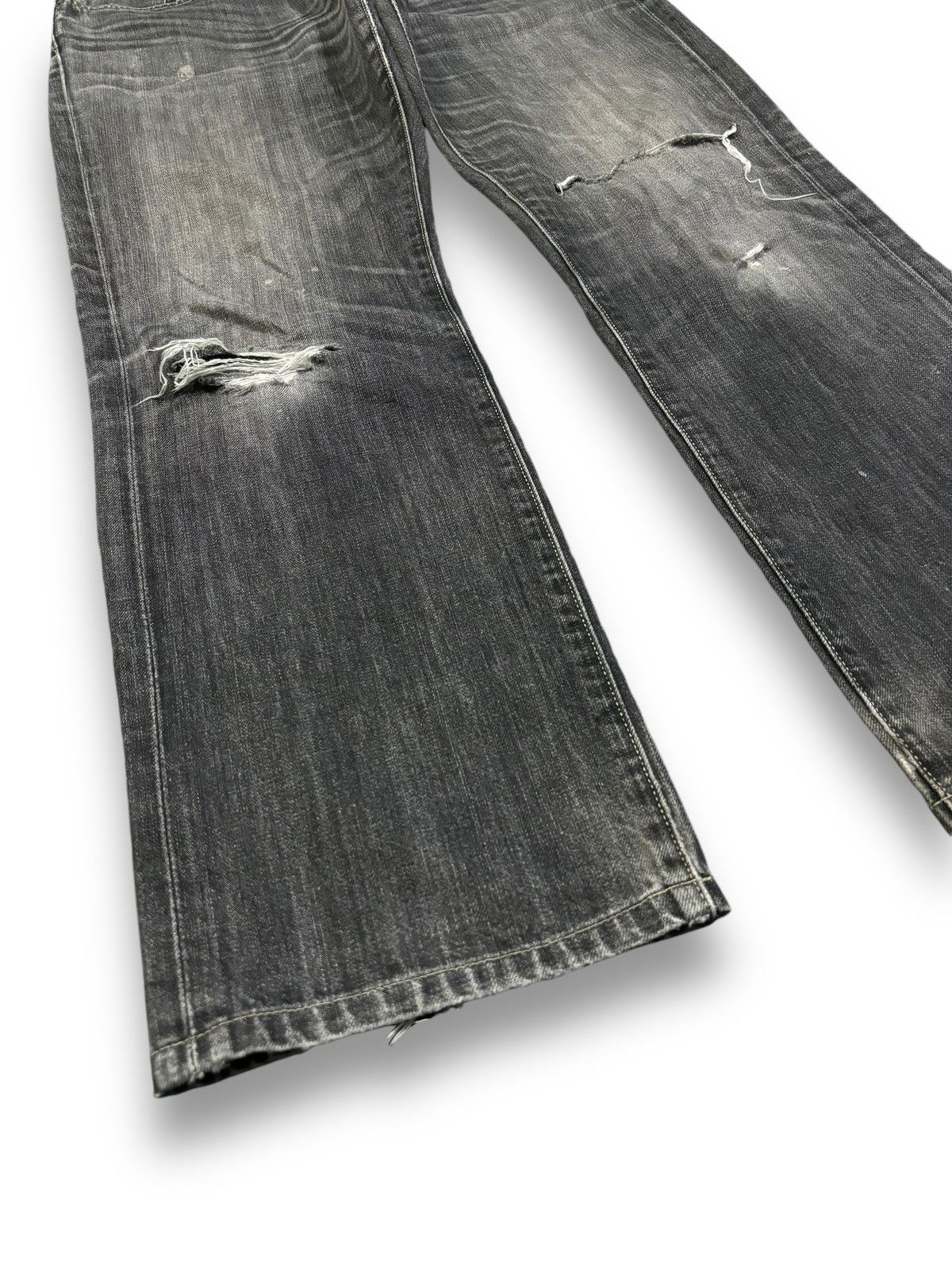 Undercover × Uniqlo Vintage Uniqlo UJ Faded Wash Loose Distressed Grunge Jeans Size US 36 / EU 52 - 10 Thumbnail