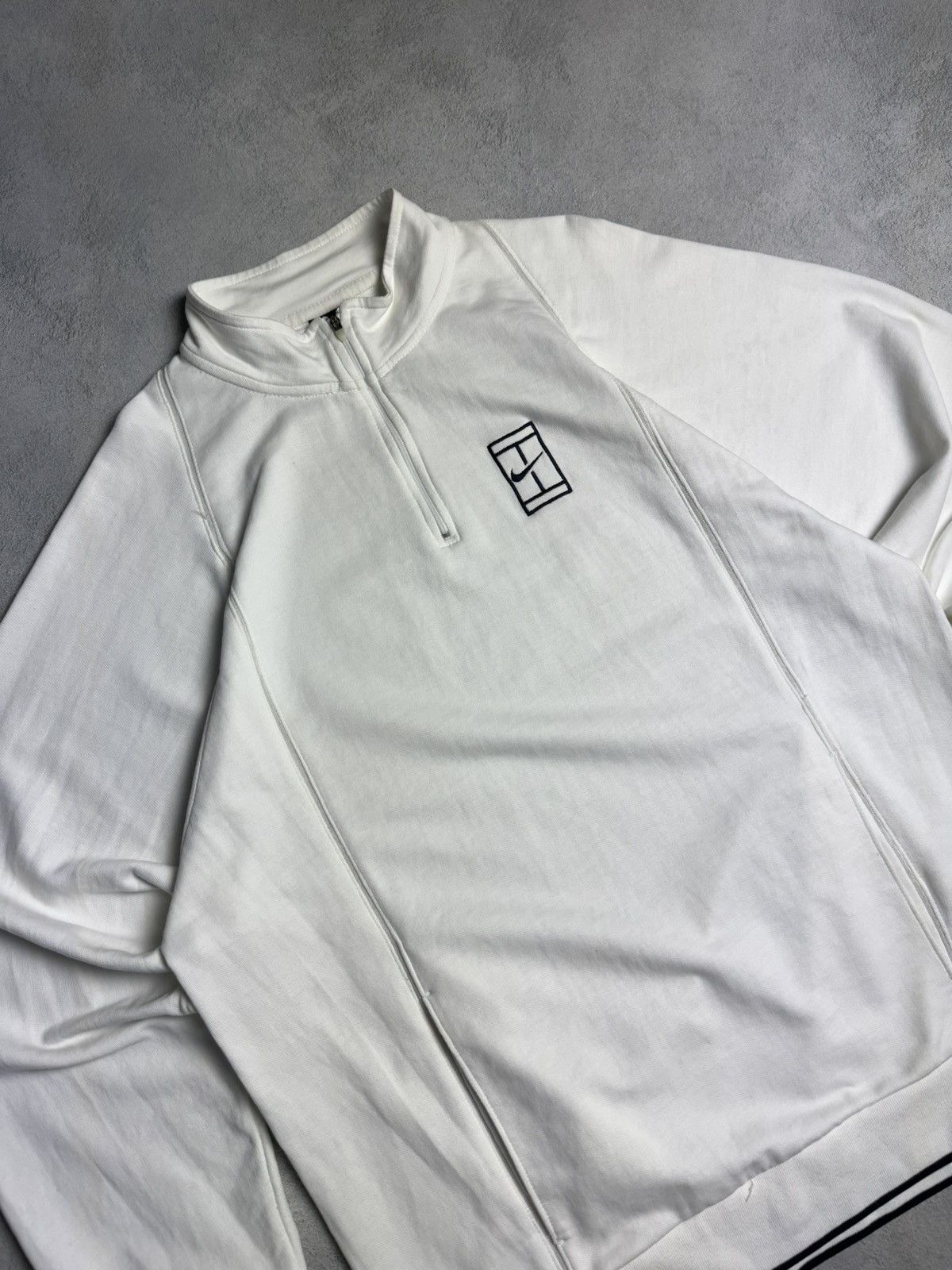 Nike Vintage Nike Challenge Court 1/4 Zip Sweatshirt Size US L / EU 52-54 / 3 - 3 Thumbnail
