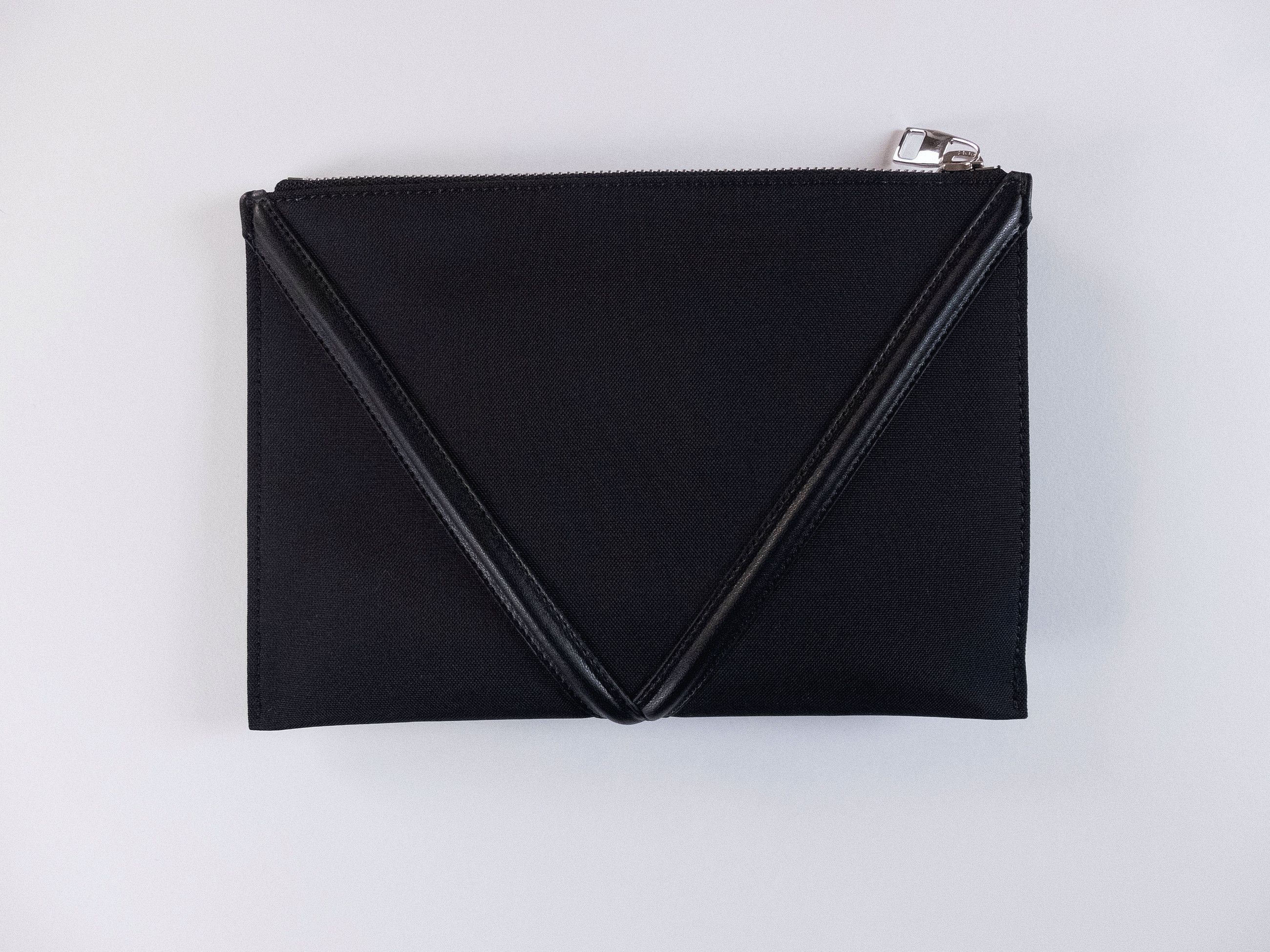 Alexander McQueen ALEXANDER MCQUEEN Harness black canvas leather clutch bag q Size ONE SIZE - 4 Thumbnail