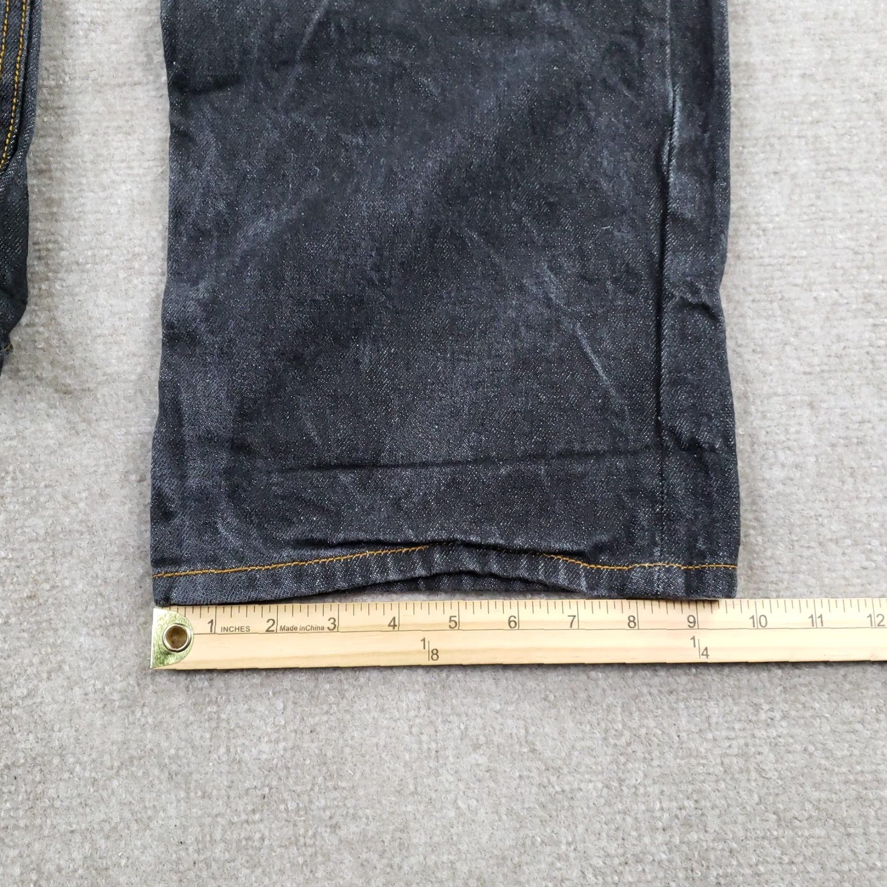 Rocawear VINTAGE Rocawear Jeans Mens 34 Waist 34x31 Black Denim Baggy Straight 90s Streetwear Mens Boys? Size US 34 / EU 50 - 4 Thumbnail