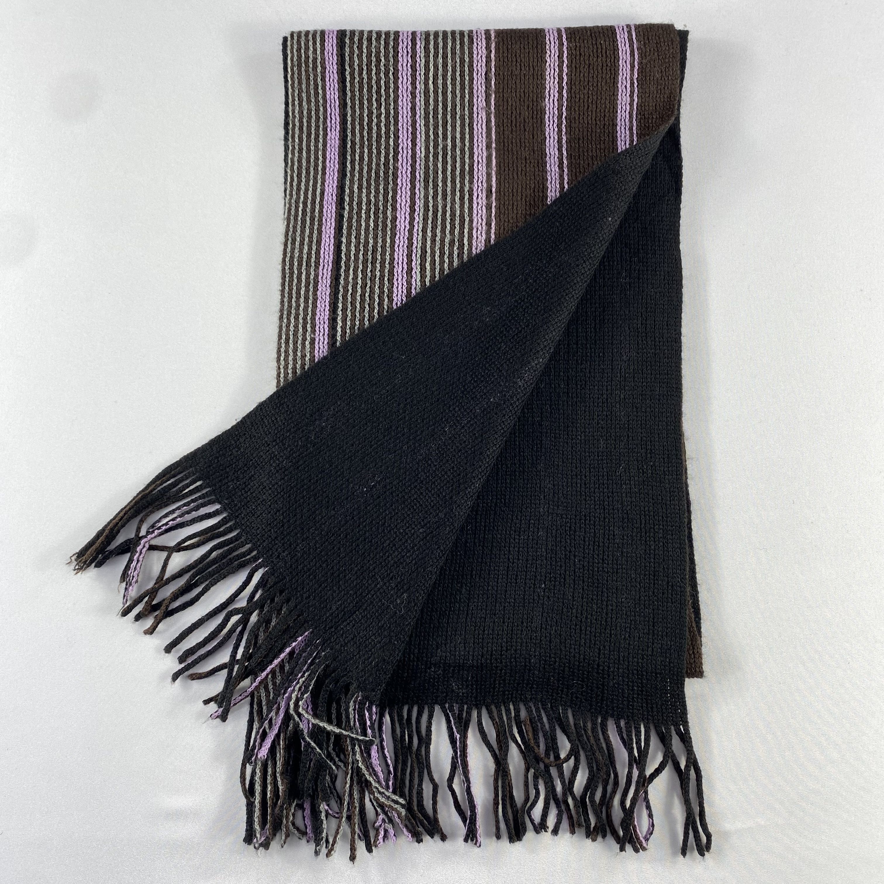 DKNY DKNY Stripe Scarf Neck Wrap Wool Muffler Size ONE SIZE - 4 Thumbnail