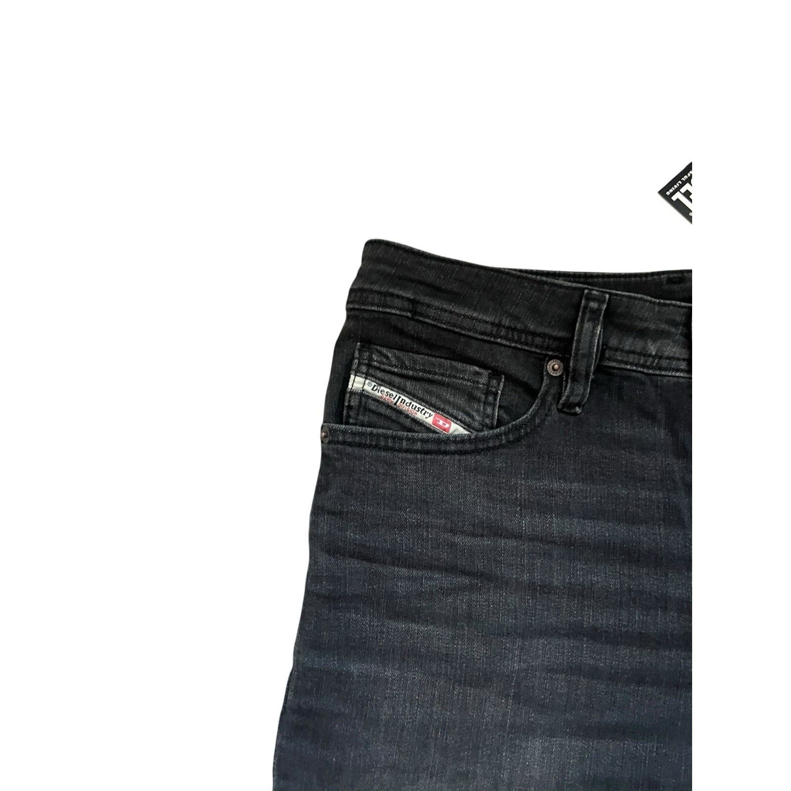 Diesel Diesel Mens Safado Straight Fit Jeans RB063 Black Size 33/32 Size US 33 - 5 Thumbnail