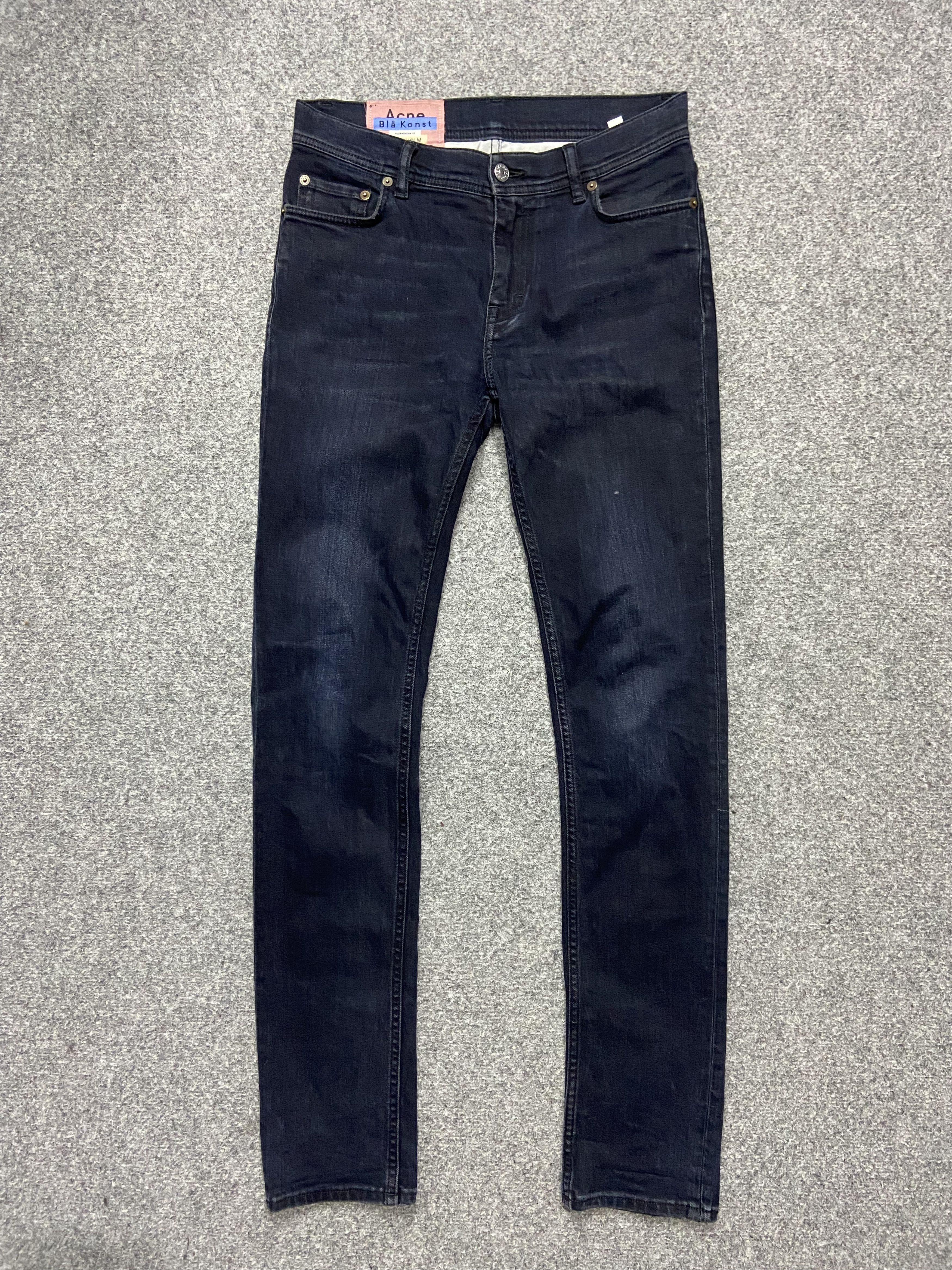 Acne Studios North blue black denim pants