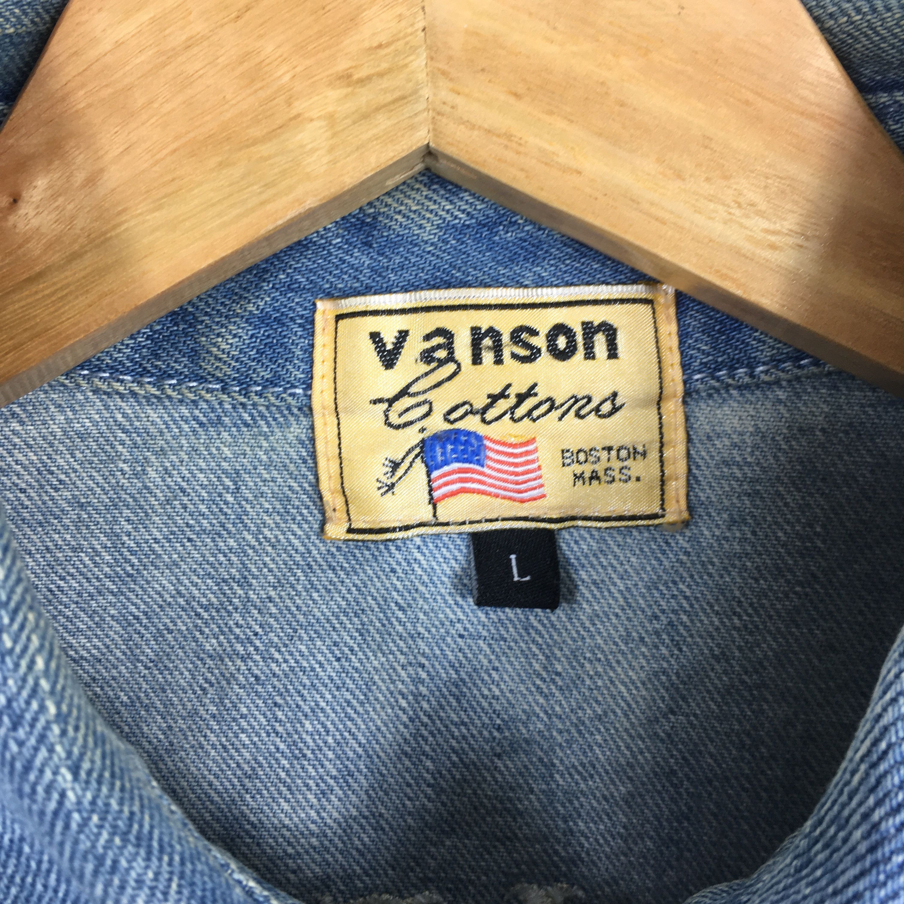 Vanson Leathers Vintage Vanson Cotton Motorcycle Club Denim Shirt Large Size US L / EU 52-54 / 3 - 8 Thumbnail