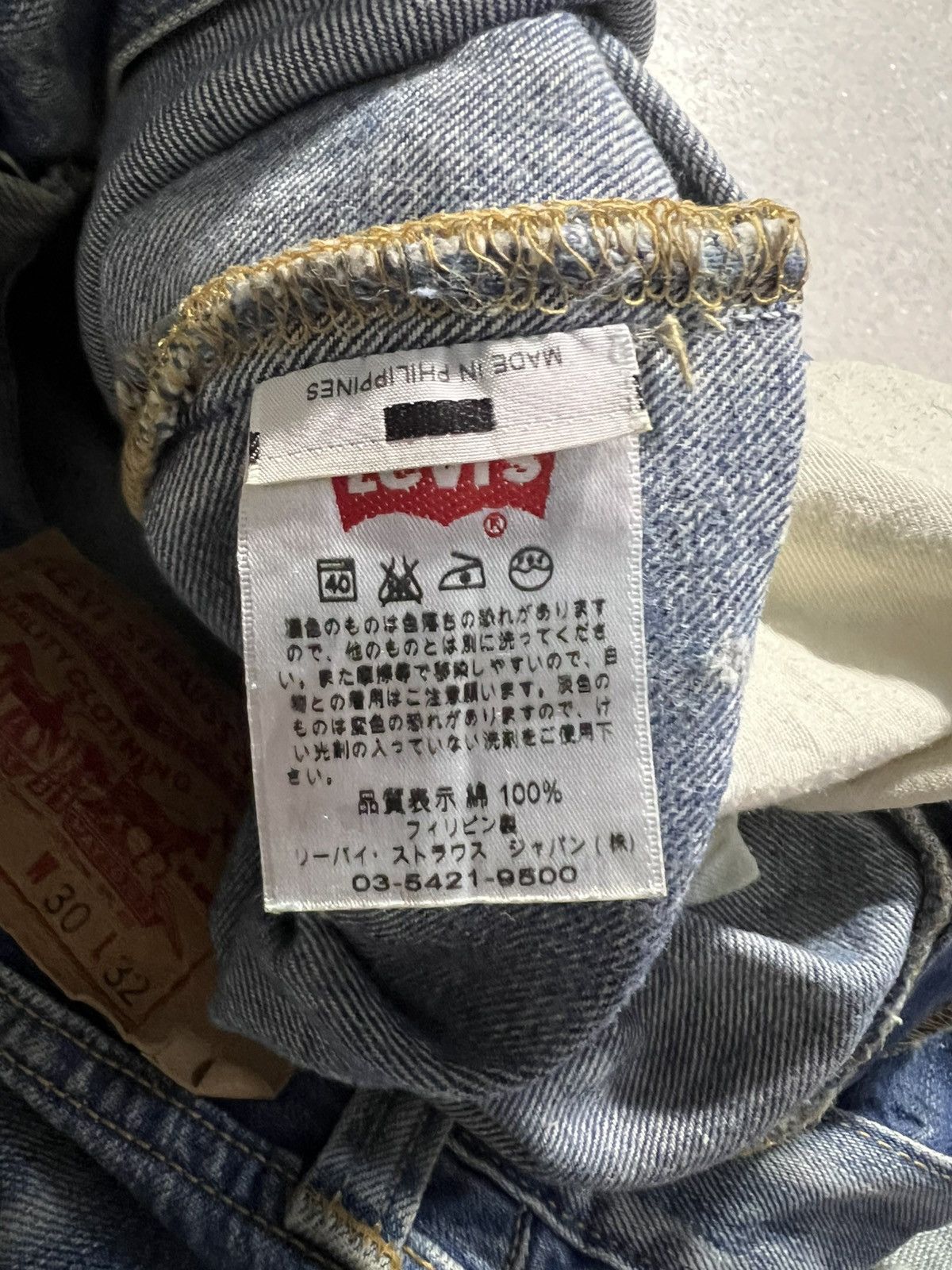 Levi's × Levi's Vintage Clothing 💥Rare💥Vintage 90’Levis 501 Kurt Corbain Distressed Jeans Size US 30 / EU 46 - 20 Thumbnail