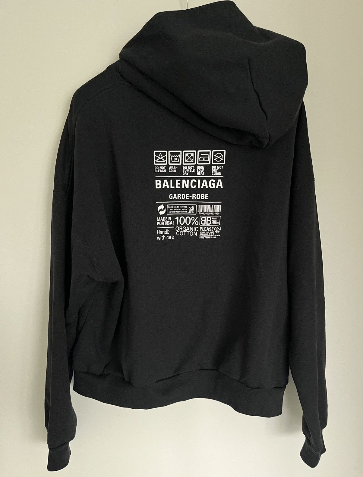 Balenciaga Balenciaga Garde-Robe Care Label Hoodie | Grailed