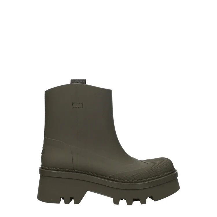 Chloe ob1o1e1024 Rubber Ankle Boots in Green Size US 6 / IT 36 - 1 Thumbnail