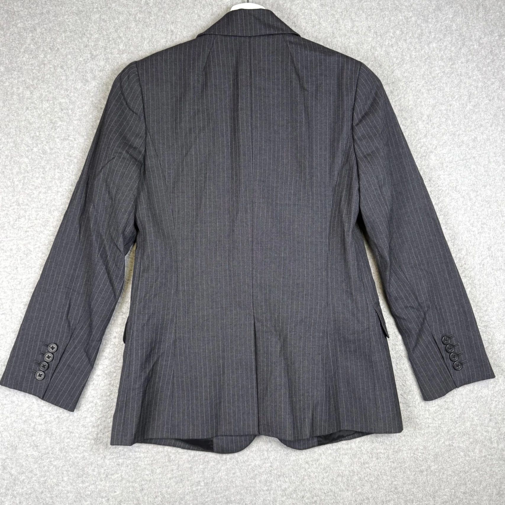 J.Crew J.Crew Blazer Jacket Coat Gray Double Breasted Wool Super 120's Women's 0 Size XS / US 0-2 / IT 36-38 - 6 Thumbnail