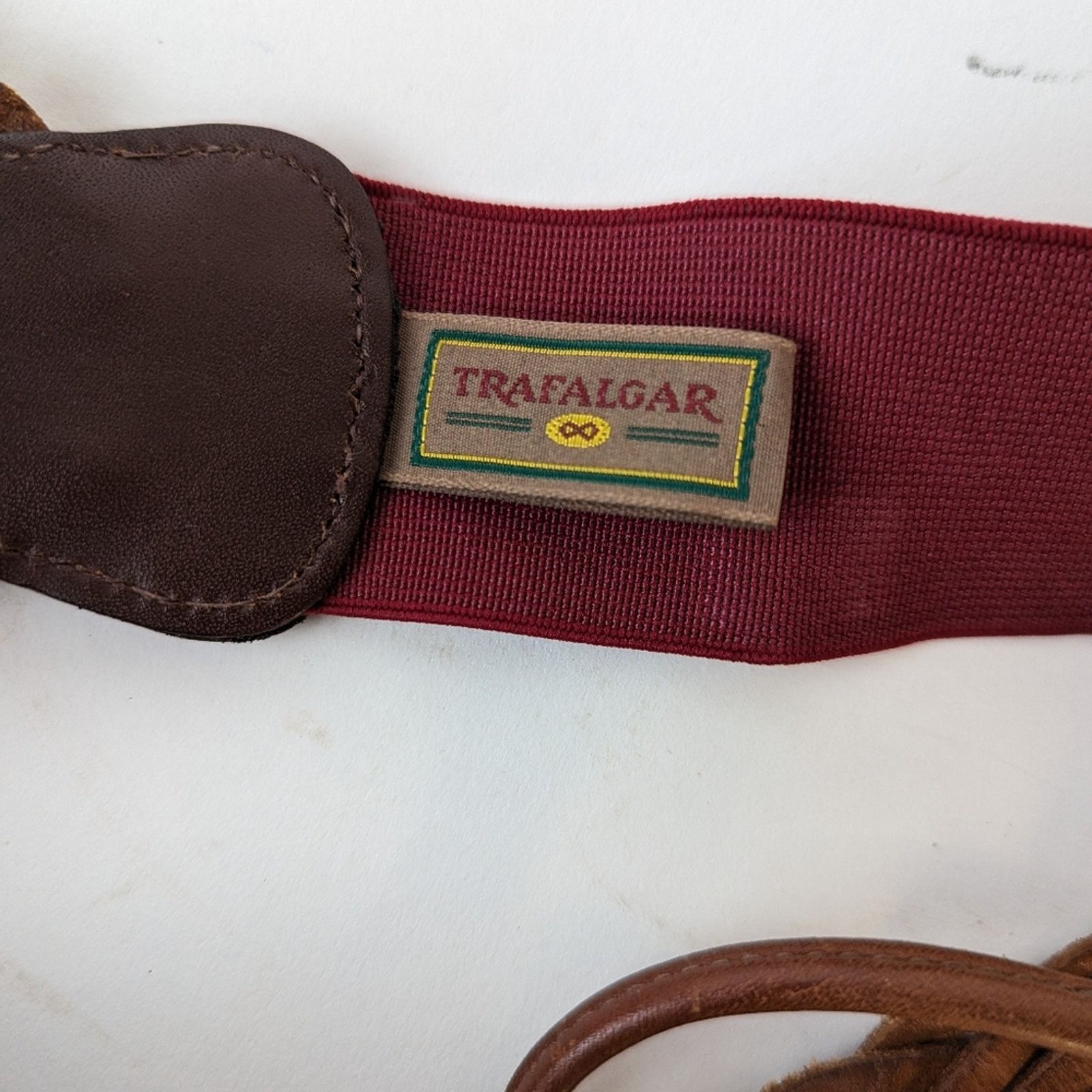 Trafalgar Trafalgar Vintage Leather Braces Suspenders Size ONE SIZE - 4 Thumbnail