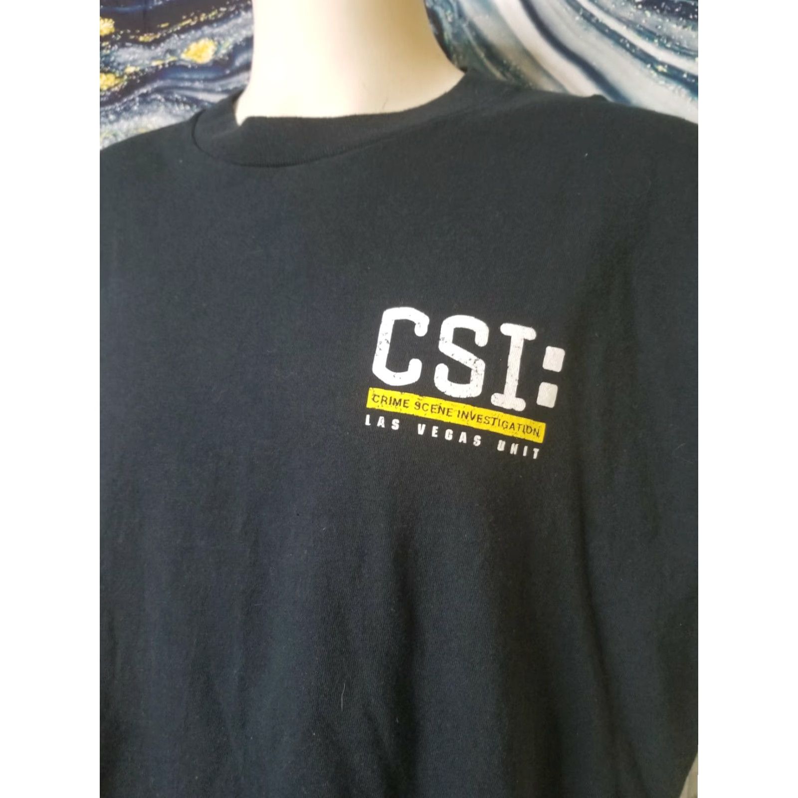 Delta VINTAGE Delta CSI Shirt Mens 2XL Black Double-Sided Graphic Tee 2000s Men Size US XXL / EU 58 / 5 - 2 Thumbnail