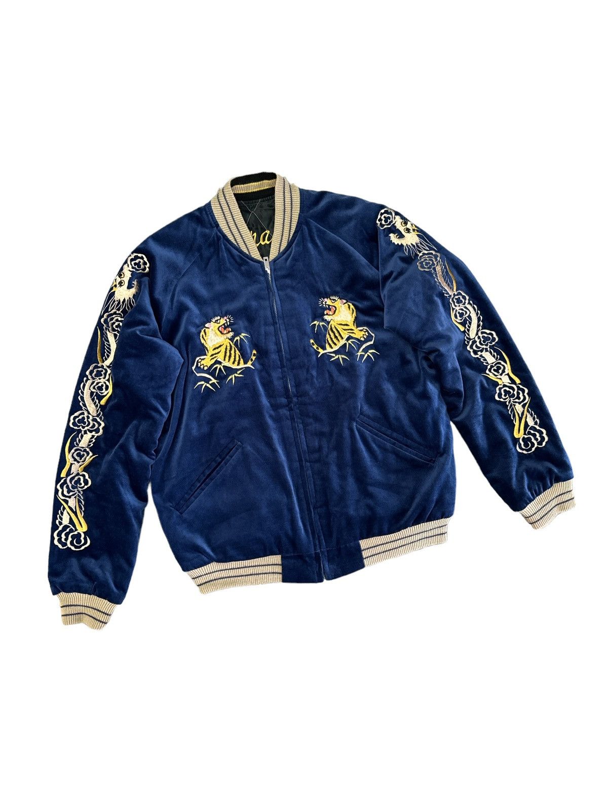 Toyo Enterprises VINTAGE 1960s TOYO VELVET SUKAJAN REVERSIBLE JACKET Size US S / EU 44-46 / 1 - 2 Thumbnail